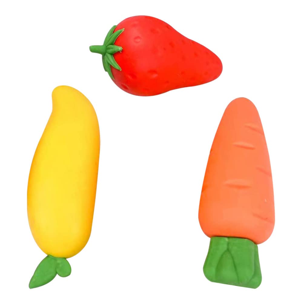 Operitacx 3-Pack Bulk Erasers for School Supplies - Non-Toxic TPE 3D Cartoon Pencil Erasers for Kids, Students & Toddlers - Perfect for Classroom, Homework & Art Projects