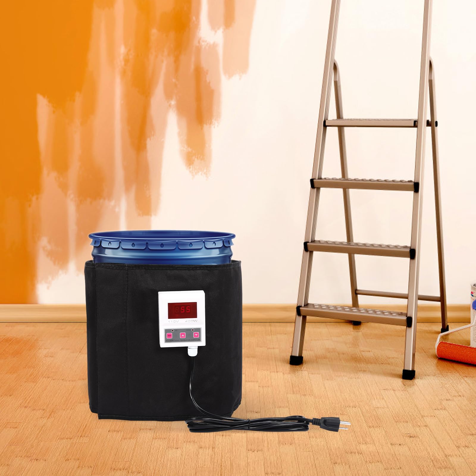 5 Gallon Honey Bucket Heater 110V 400W - Electric Honey Pail Warmer with LED Indicator & Digital Display - Beekeeping Supplies for Honey Producers - Perfect for Winter Storage & Crystallized Honey Liquefaction