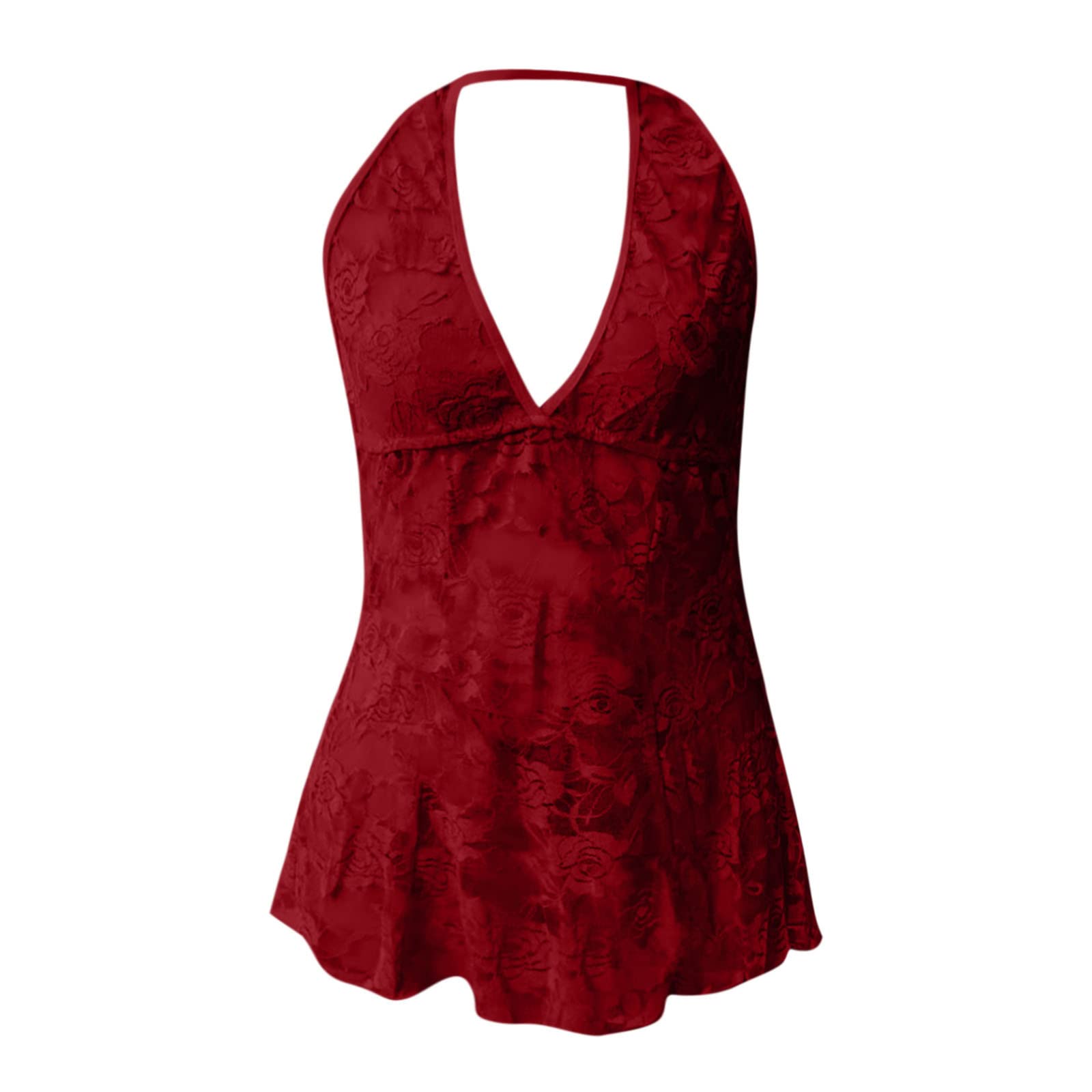 Sexy Lace Chemise Nightgown for Women - Sheer Teddy Babydoll Sleepwear & Lingerie for Romantic Nights, Boudoir Photography, and Special Occasions