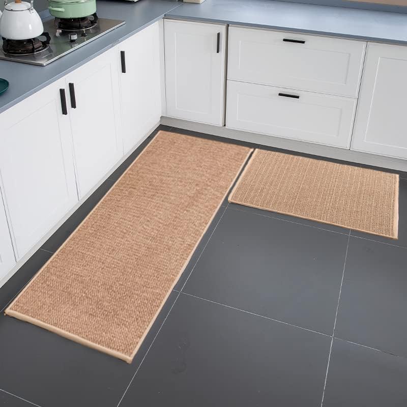 Non-Slip Washable Kitchen Rugs with Natural Rubber Backing - 17