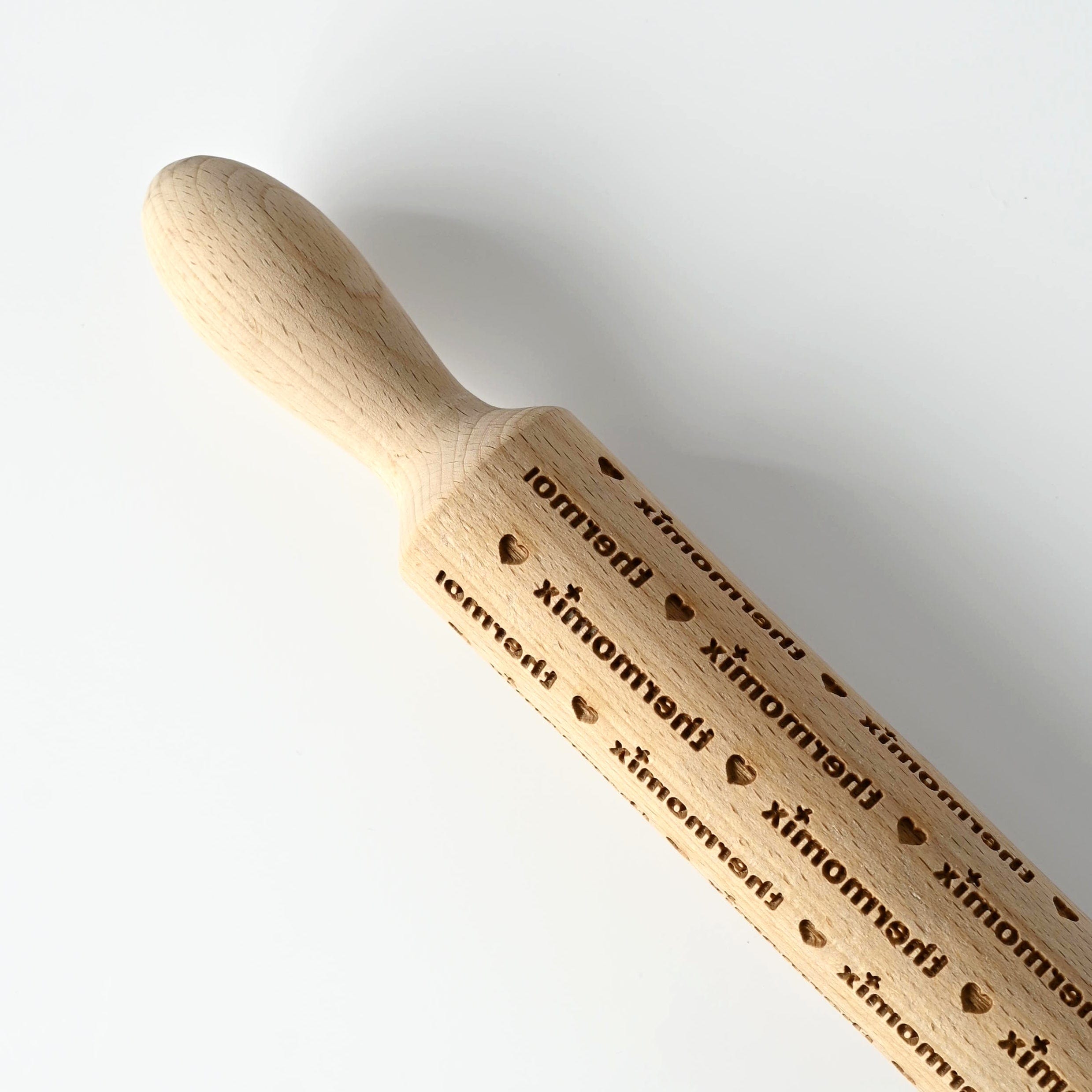 Thermomix® Embossed Rolling Pin - Premium Stainless Steel Dough Roller for Baking, Pastry & Cookie Making - Perfect for Home Bakers & Professional Chefs