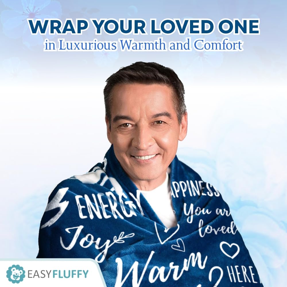Healing Blanket for Men & Women - Ultra Soft Comfort Blanket with Inspirational Quotes - Perfect Get Well Soon Gift for Surgery Recovery, Chemotherapy Patients & Tough Times - 50