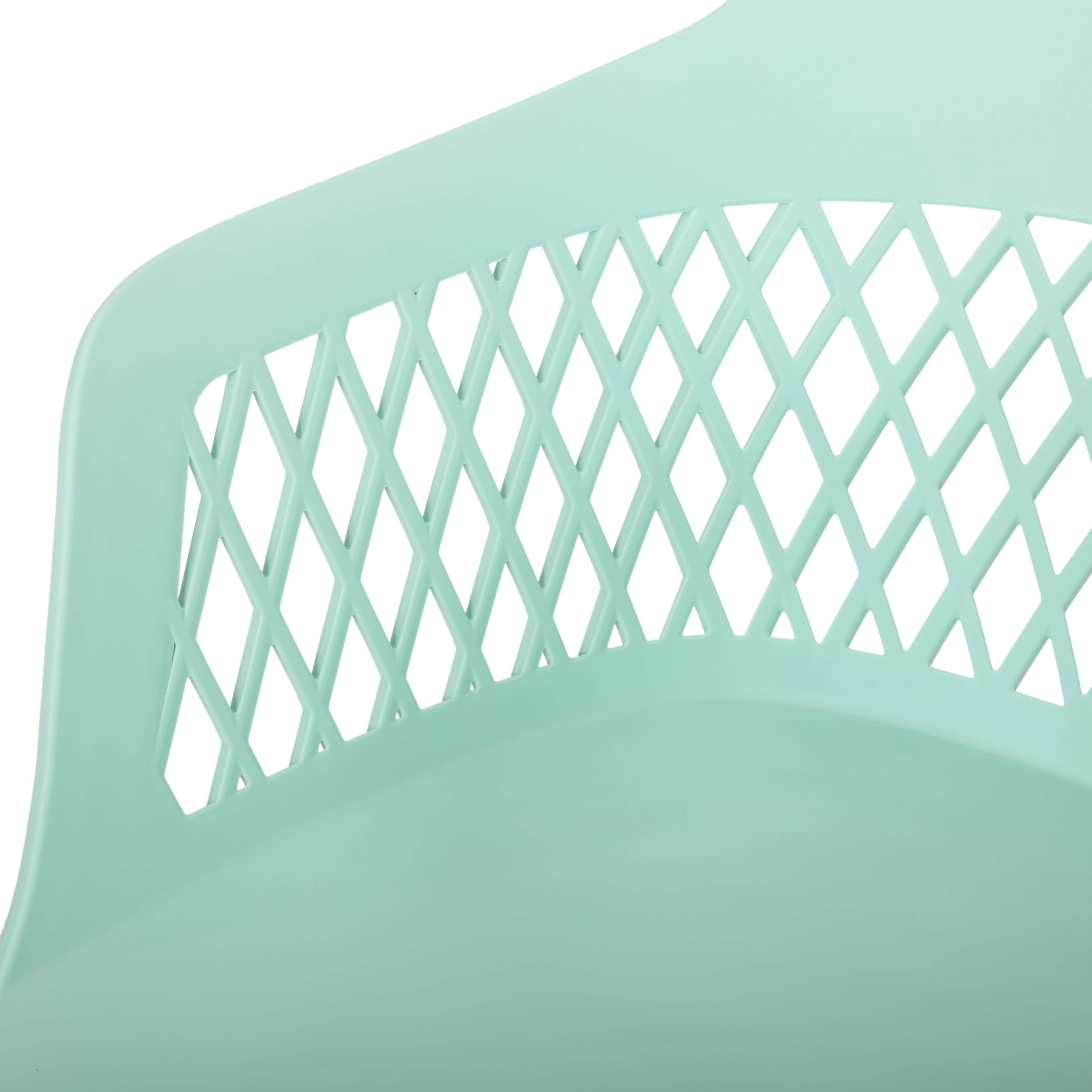 Christopher Knight Home Madeline Outdoor Dining Chairs (Set of 4) - Mint Green Patio Furniture for Garden, Poolside & Backyard Dining - Weather-Resistant Wicker Bistro Chairs