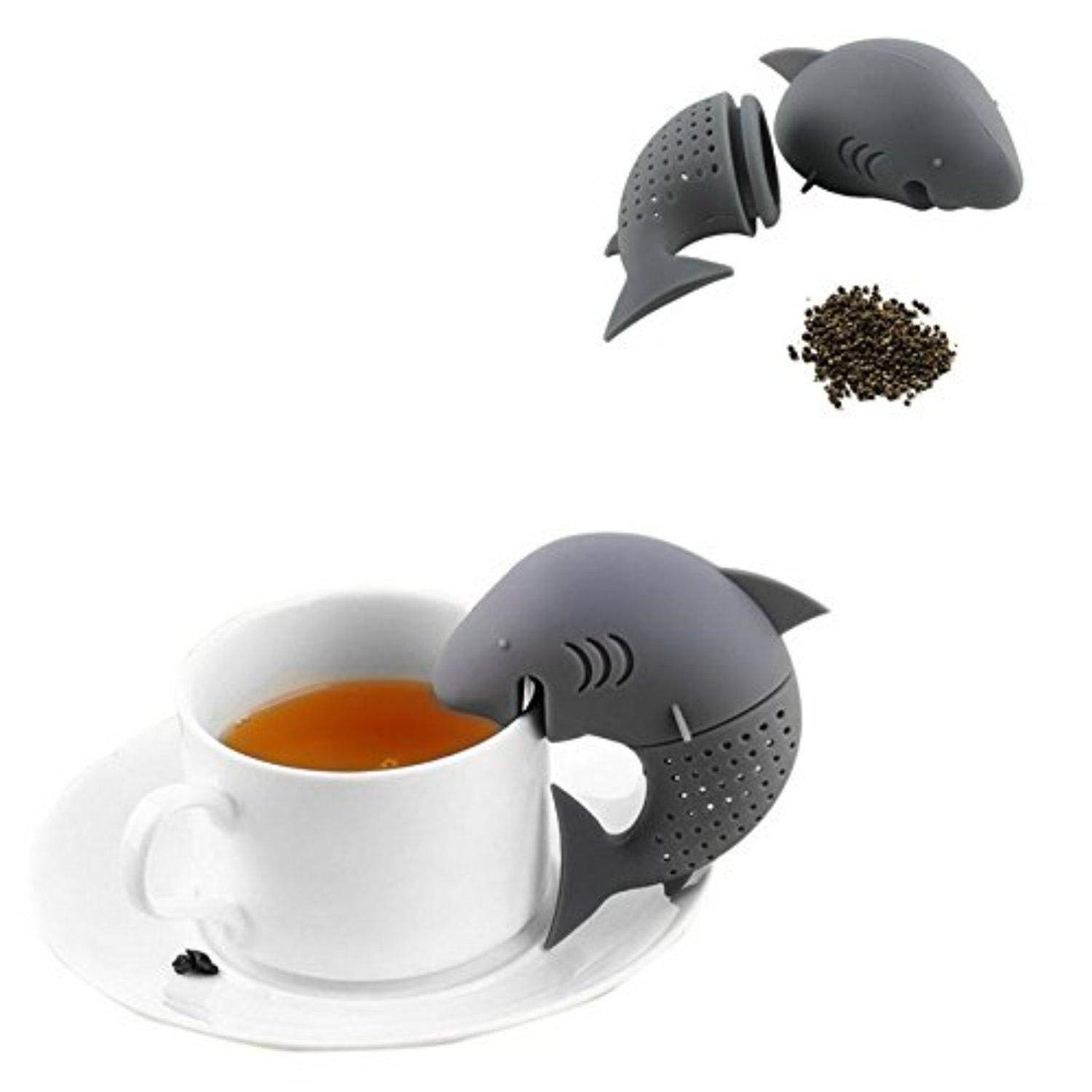 Cute Animal Silicone Tea Infusers - Unicorn, Shark, Squirrel, Cat, Owl & Elephant Tea Strainers (6-Piece Set) - Perfect Gift for Tea Lovers - Great for Loose Leaf Tea, Iced Tea & Herbal Brews at Home or Office