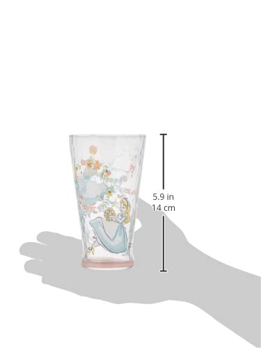 Alice in Wonderland Glass Tumbler Set - 2 Pack Insulated Cups for Tea, Coffee & Cold Drinks - Perfect for Home, Office & Gift Giving