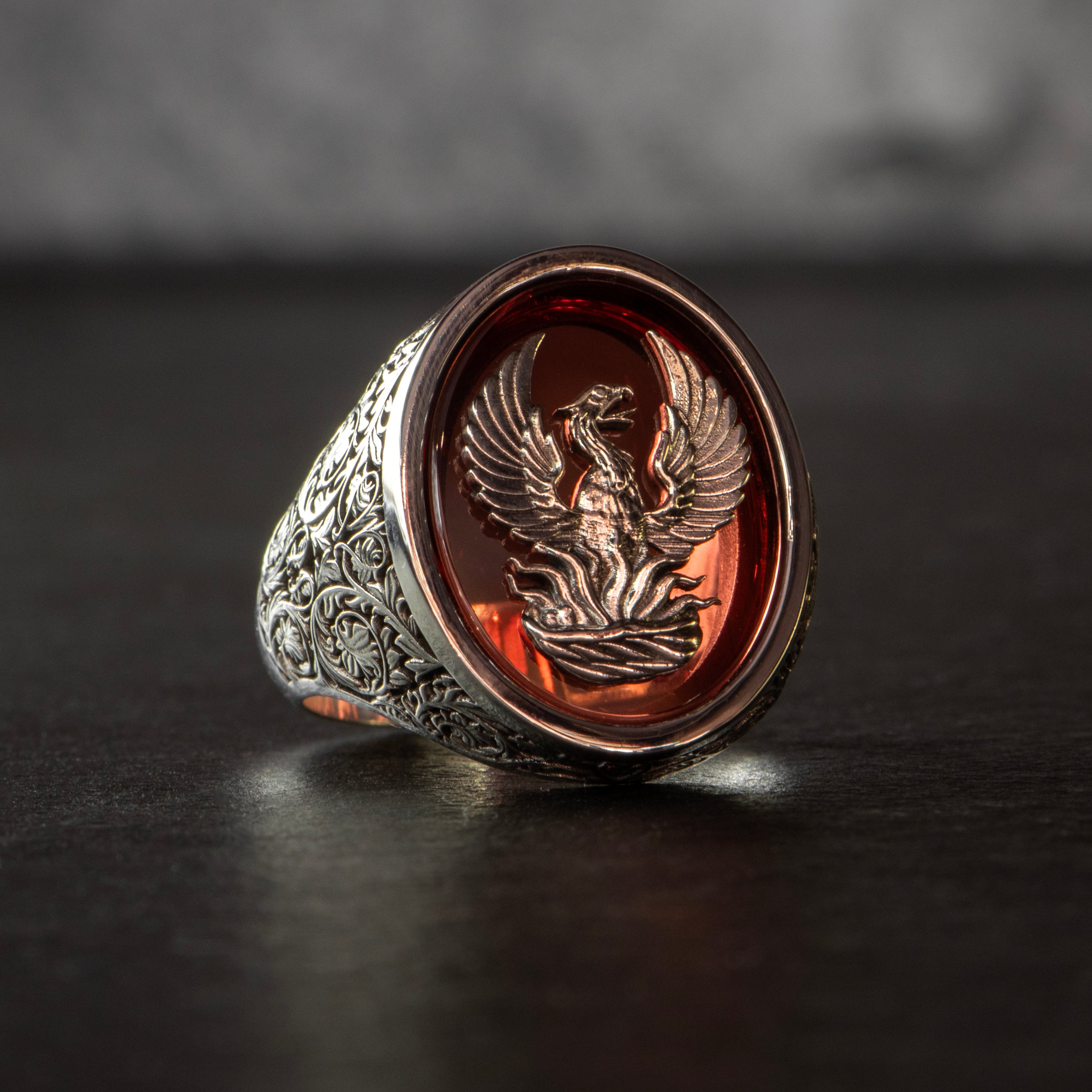 Phoenix Ring - Resurrection Jewelry for Women & Men, Gothic Style Stainless Steel Ring, Perfect for Halloween, Cosplay, and Gothic Fashion Accessories