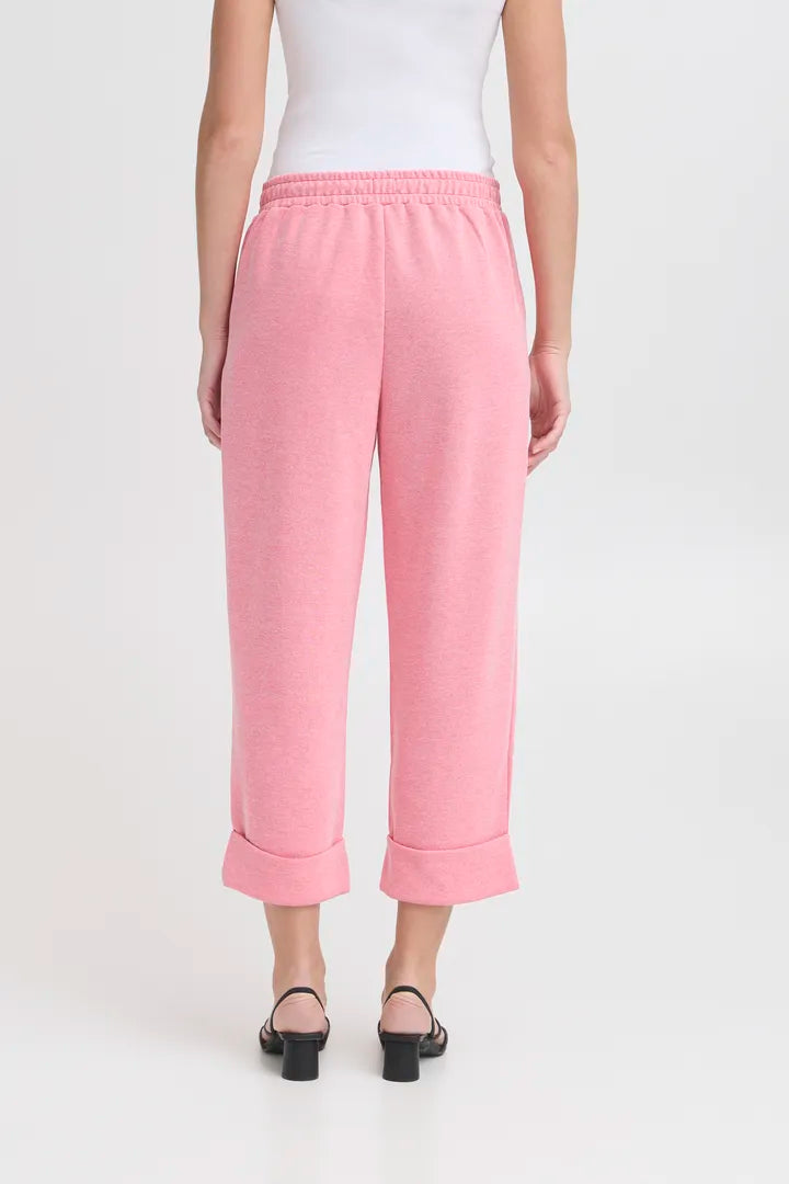 Stylish Penny Cropped Pants for Women - Bright Rose Color | High-Waisted Comfortable Summer Casual Pants | Perfect for Office, Travel & Weekend Outfits