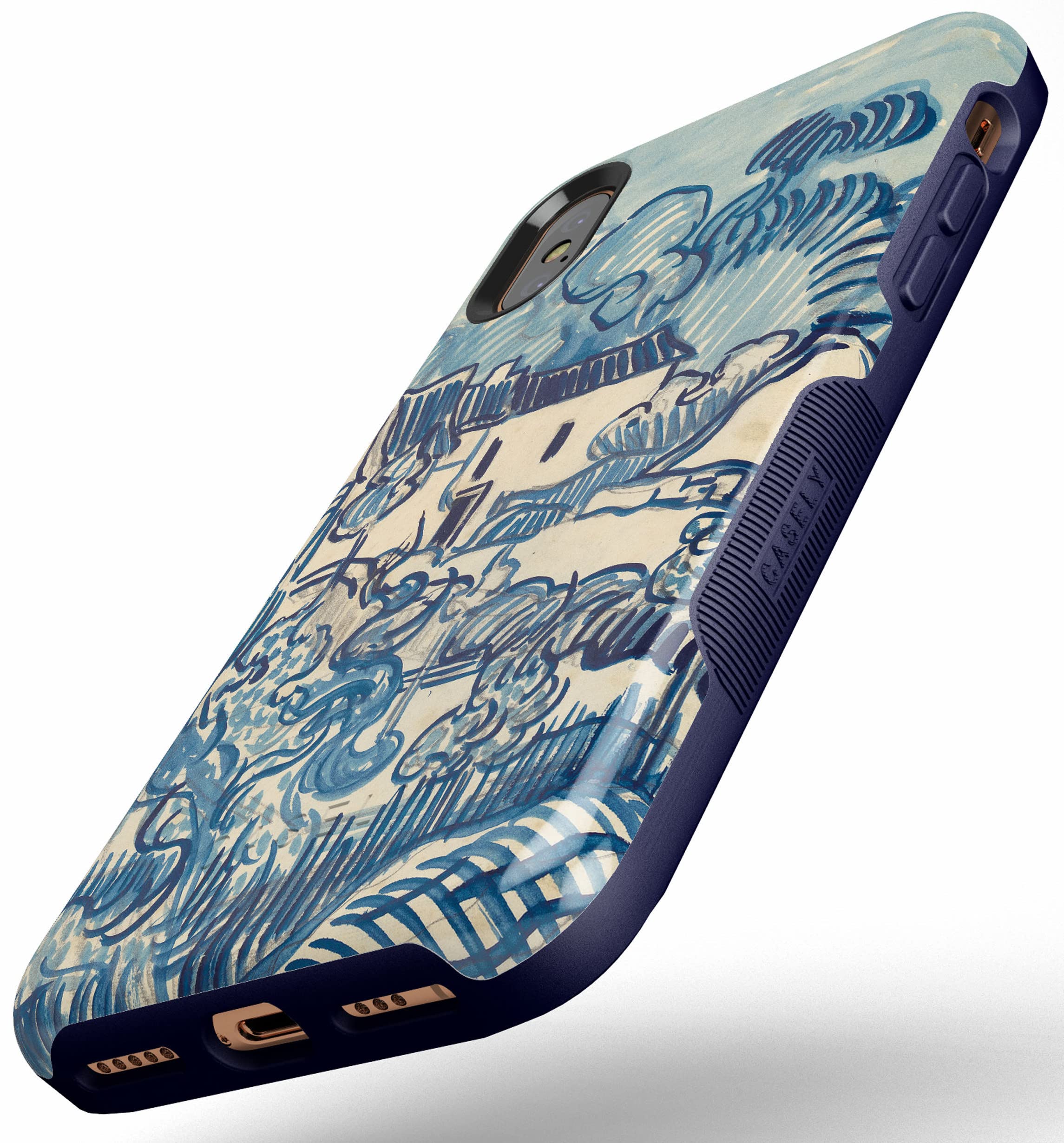 Van Gogh Landscape with Houses iPhone Xs Max Case - Premium Protective Phone Cover for iPhone Xs Max | Artistic Painting Design, Slim Fit, Shockproof | Perfect for Travel, Work & Everyday Use