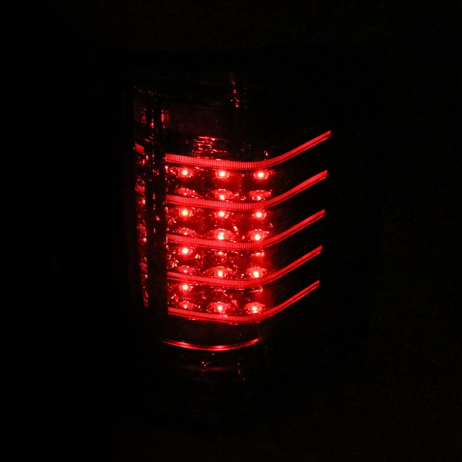 Spec-D Tuning LED Smoke Tail Lights for 2007-2013 Chevy Silverado 1500/2500/3500 - Left & Right Pair Assembly - Upgrade Your Truck's Style & Visibility for Night Driving & Off-Road Adventures