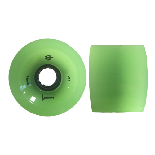Glow in the Dark LED Longboard Wheels 70mm 85a (4-Pack) - Perfect for Night Skateboarding & Outdoor Adventures