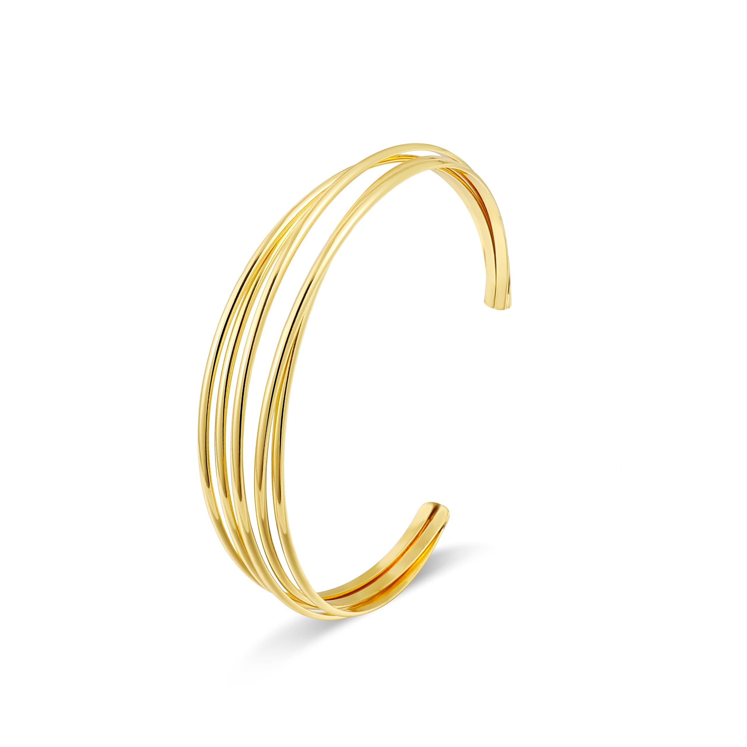 11 Elegant Gold Cuff Bracelets for Women - Adjustable Chunky Open Bangle Set - Wide Statement Bracelet for Parties, Weddings & Everyday Wear