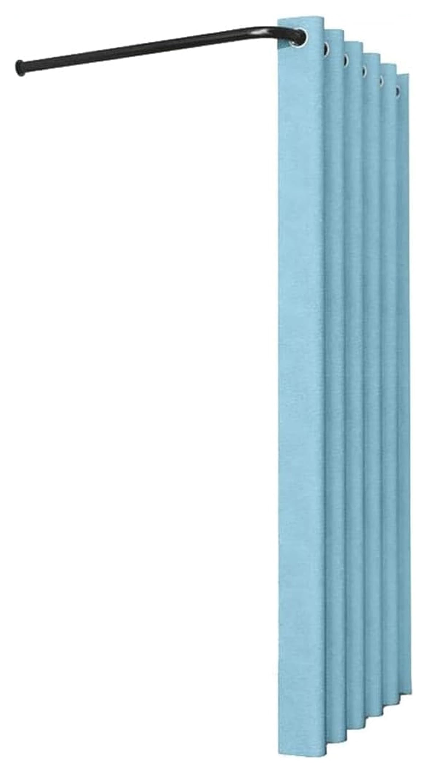 Portable L-Shaped Changing Room - Black Iron Pole Temporary Dressing Room for Clothing Stores, Malls & Offices | Wall-Mounted Fitting Room (90cm, Color: H) - Perfect for Retail Spaces, Pop-Up Shops & Events