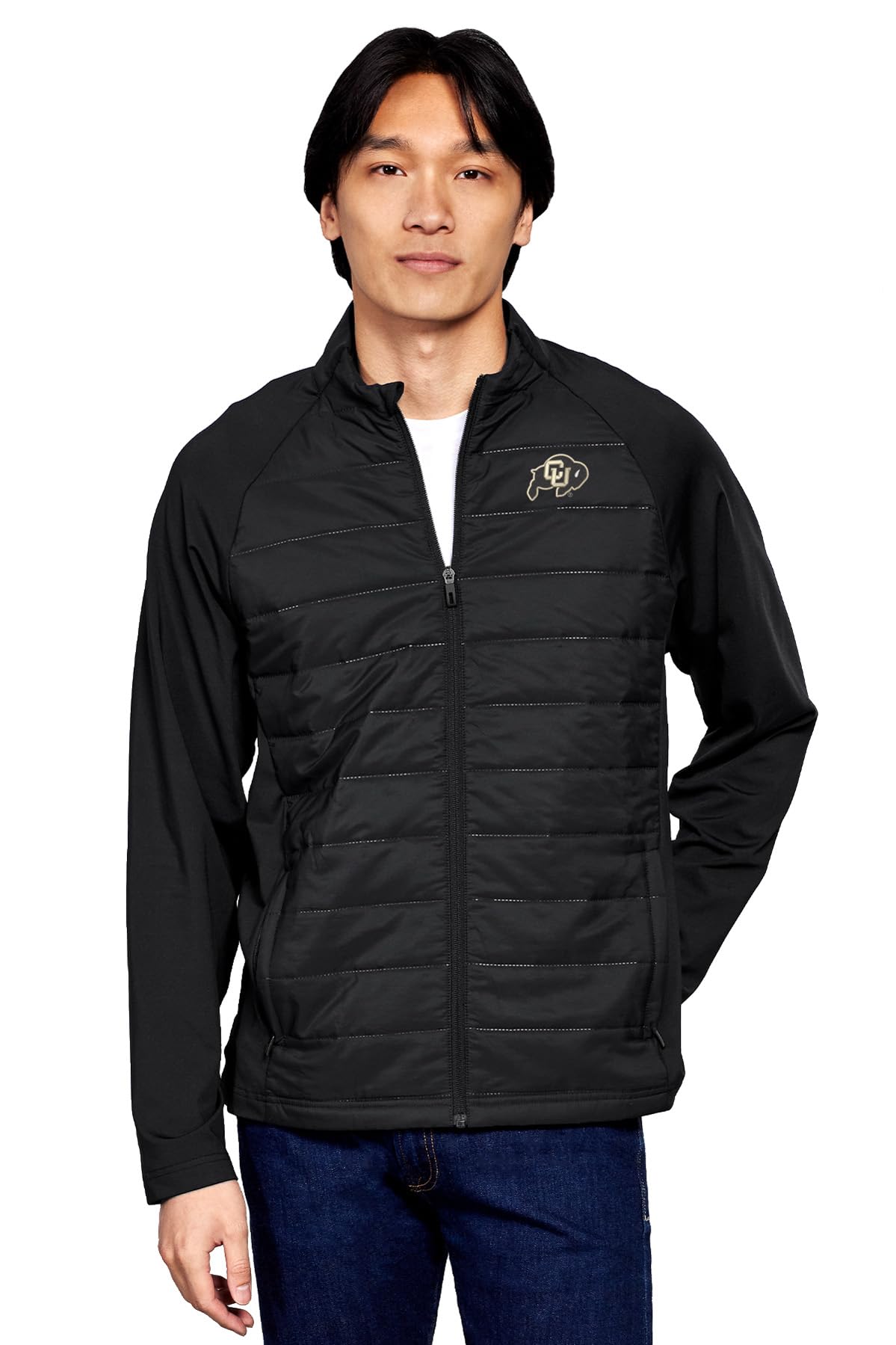 Men's Collegiate Ninja Poly Woven Panel Jacket - Lightweight Athletic Windbreaker for Running, Training & Outdoor Sports | Breathable Performance Jacket for Men