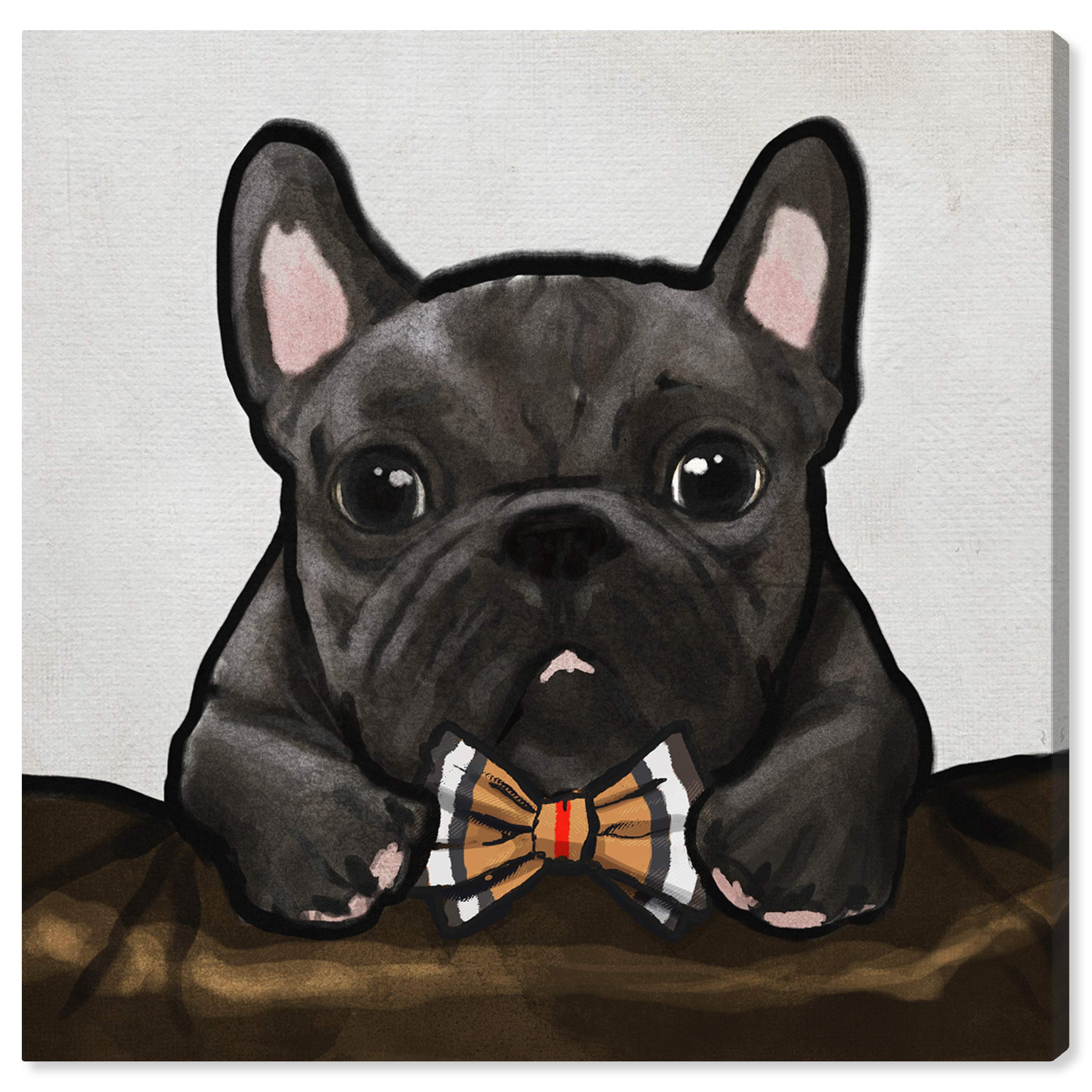 Elegant Frenchman Animal Wall Art Canvas Print - 20x20 Inch Black & White Home Decor by Oliver Gal Artist Co. | Perfect for Living Room, Bedroom & Office Decor