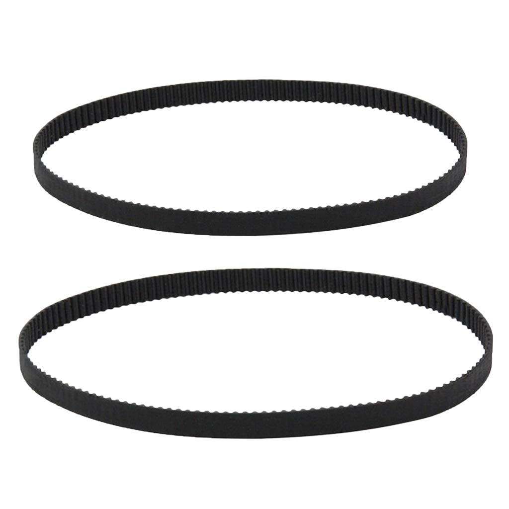 2 Pcs GT2 2mm Pitch 6mm Wide Rubber Timing Belt for 3D Printer CNC Machines (200mm+158mm) - Perfect for DIY 3D Printing, CNC Routing, and Robotics Projects