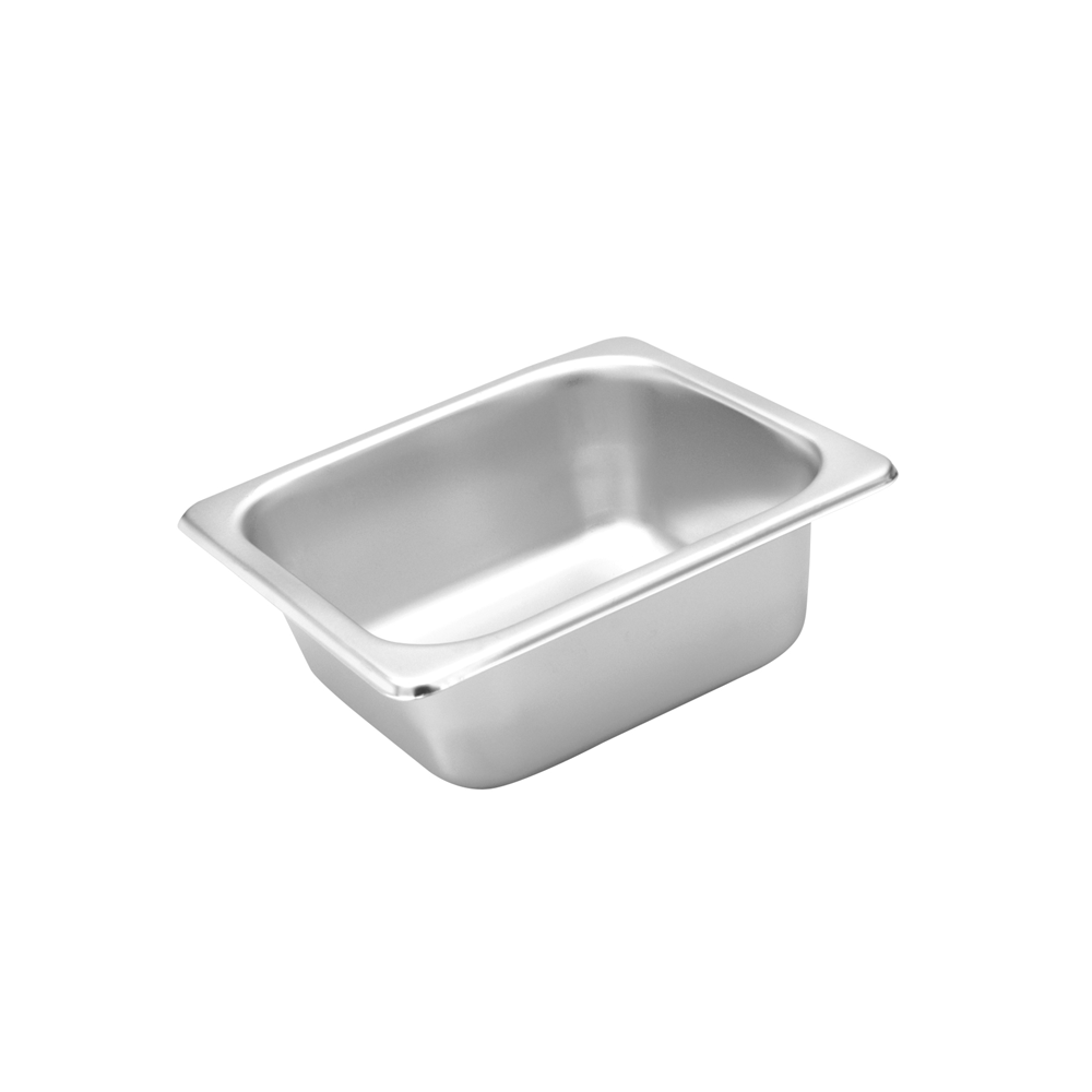 Premium Stainless Steel Steamer Pan with Lid - 1/9 Size for Perfect Steaming - Ideal for Vegetables, Dumplings & Seafood Cooking