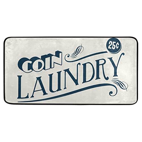 Coin Laundry Vintage Style Clip Art