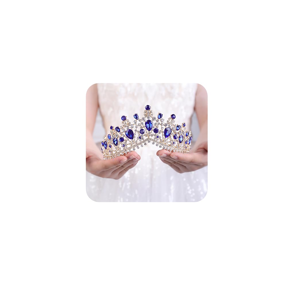 JWICOS Birthday Tiara - Sparkling Rhinestone Pageant Crown for Women, Girls | Perfect for Birthday Parties, Graduation, Stage Performances & Special Events