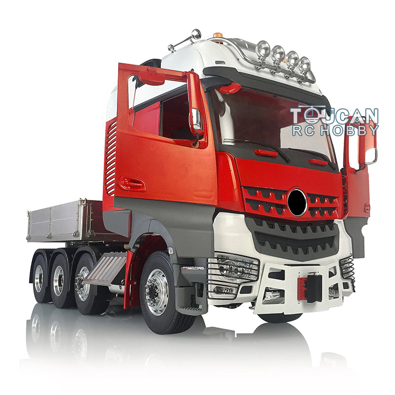 1/14 LESU 8x8 RC Metal Chassis 3-Speed Tractor Truck Model - DIY Remote Control Cabin with Motor & Servo (ESC Optional) - Perfect for Off-Road Adventures, RC Hobbyists and Collectors