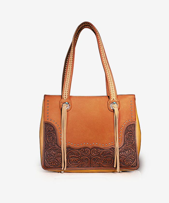 Montana West Leather Concealed Carry Tote Bag Set - Premium Gun Concealment Purse for Women | Perfect for Everyday Carry, Travel & Outdoor Activities