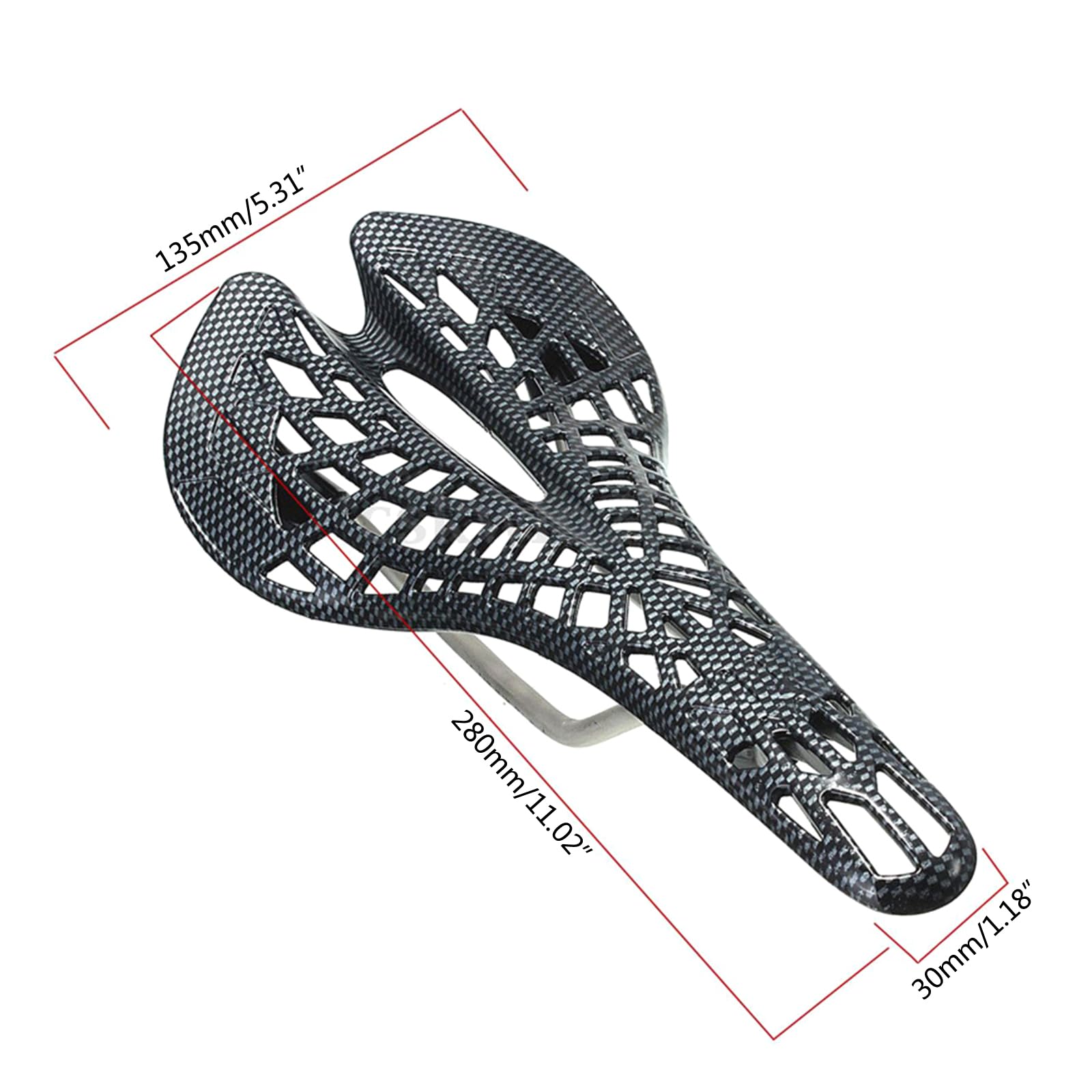 Premium Shock-Absorbing Adjustable Bike Saddle - Comfortable Mountain & Road Bicycle Seat for Men & Women - Ideal for Long-Distance Cycling, Commuting, and Trail Riding