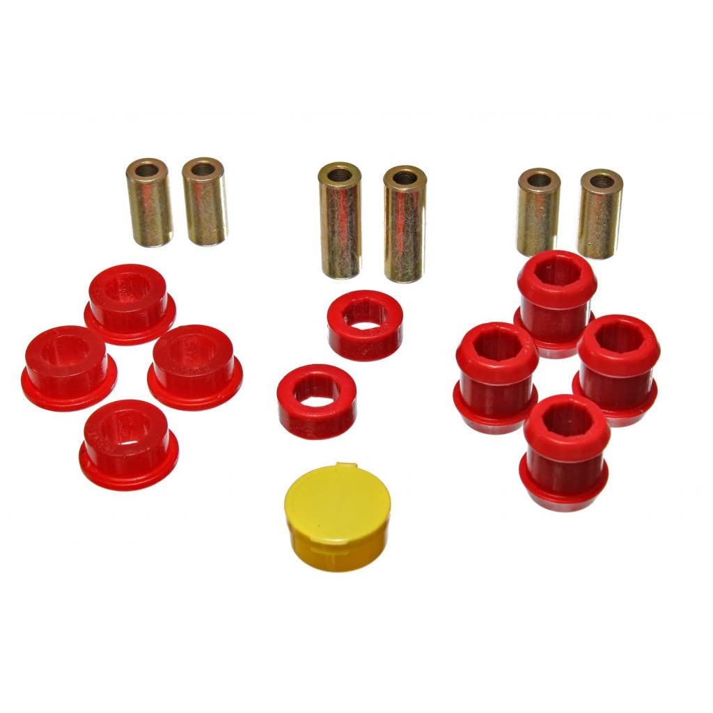 Energy Suspension Control Arm Bushing Set Front Red 16.3103R for Honda Civic 1988-1991 | Performance Suspension Upgrade for Smoother Ride & Better Handling
