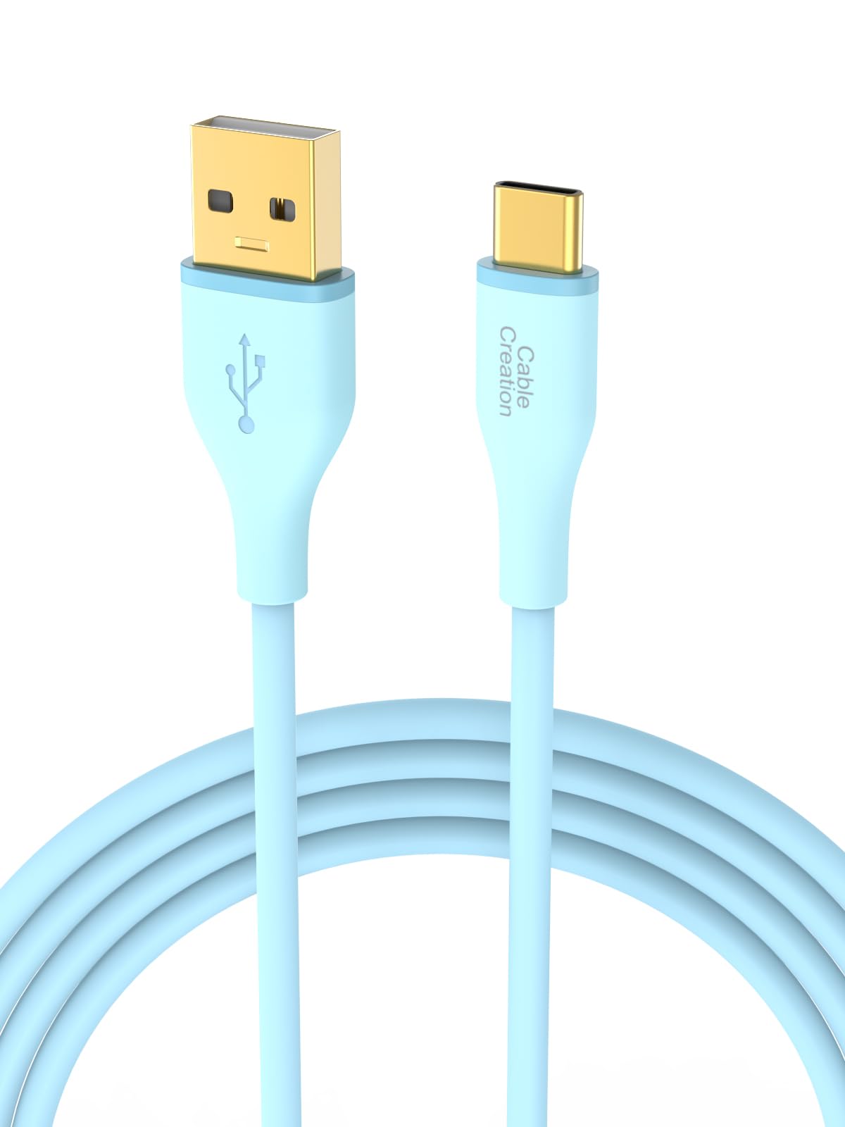 CableCreation 6FT USB A to USB C Fast Charging Cable - 3A Soft Silicone Car Charger for iPhone 15, MacBook Pro, iPad Pro/Air/Mini, Galaxy S23, Pixel - Perfect for CarPlay, Home & Office Charging