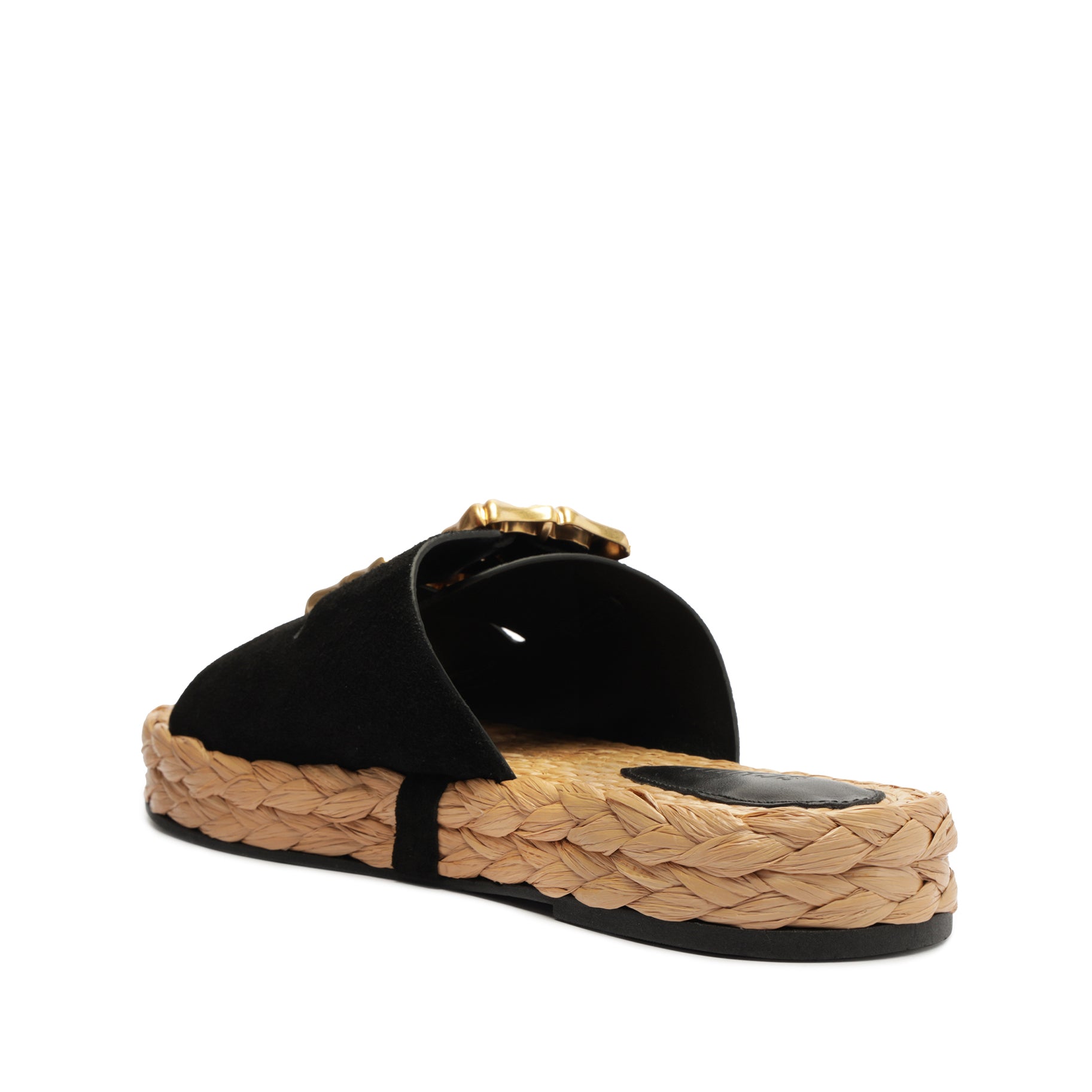 Enola Rope Flat Sandal - Women's Comfortable Braided Leather Slides for Summer Beach, Pool, and Casual Outings
