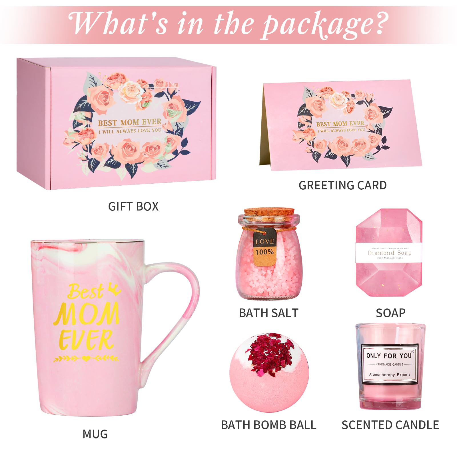 Best Mother's Day Gift Basket Set - Unique Birthday Gifts for Mom, Grandma, Wife & Mother-in-Law | Thoughtful Present from Daughter or Son | Luxury Gift Box for Women Who Have Everything | Perfect for Holidays, Anniversaries & Special Occasions