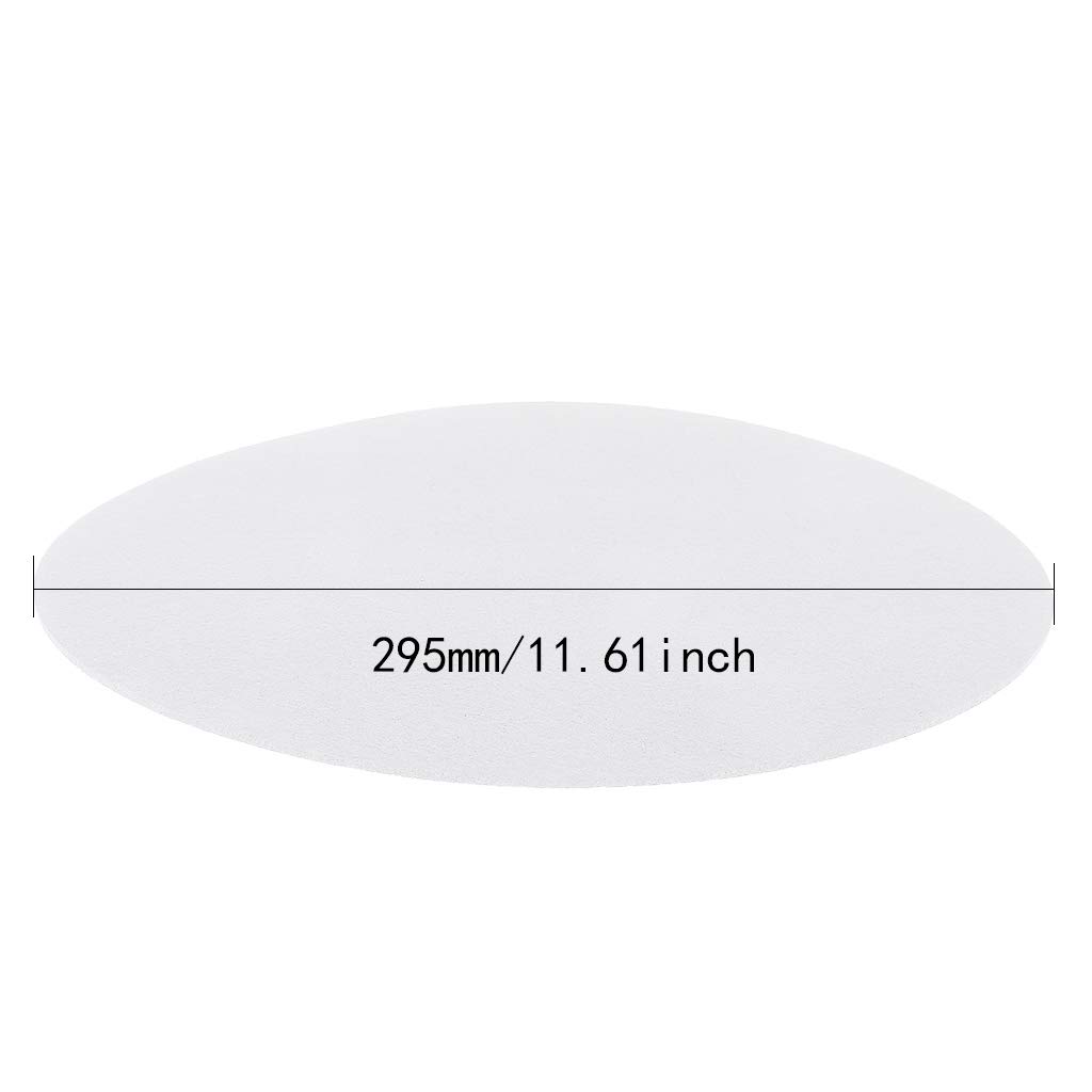 Lily Brown 3MM Thick Anti-Static Felt Turntable Mat - Premium Anti-Vibration Slipmat for Vinyl Record Players & Audiophile Headphones - Perfect for DJs, Music Lovers & Home Audio Systems