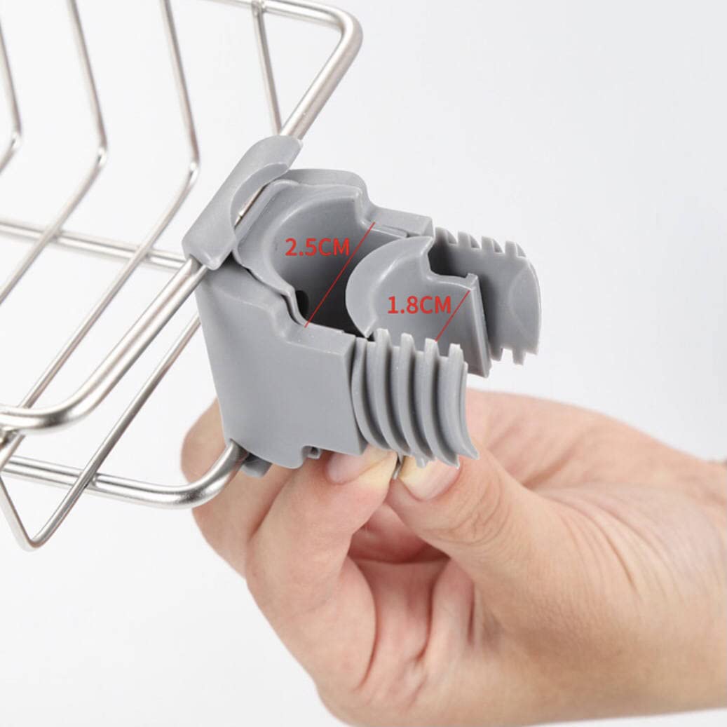 Stainless Steel Kitchen Sink Organizer - Faucet Rack, Soap Holder, Sponge Drainer & Dish Drying Rack - Space Saving Sink Shelf for Kitchen Cabinet Storage - Perfect for Small Apartments & Compact Kitchens