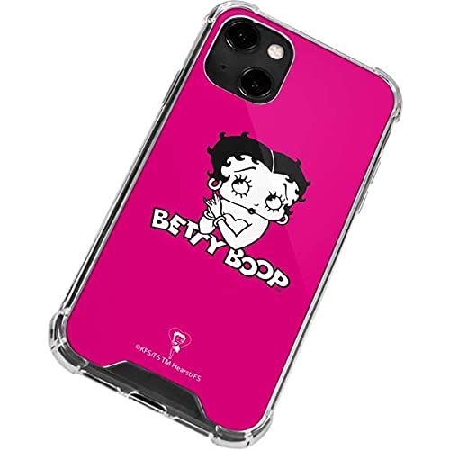 Skinit Clear iPhone 13 Case - Officially Licensed Betty Boop Pink Design | Protective Slim Cover for Everyday Use & Fashion Statement