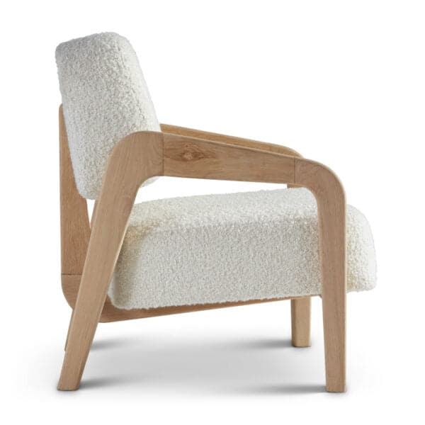 Handmade Calder Lounge Chair - Natural Wooden Mid-Century Modern Design for Living Room, Bedroom & Office - Comfortable & Stylish Home Decor