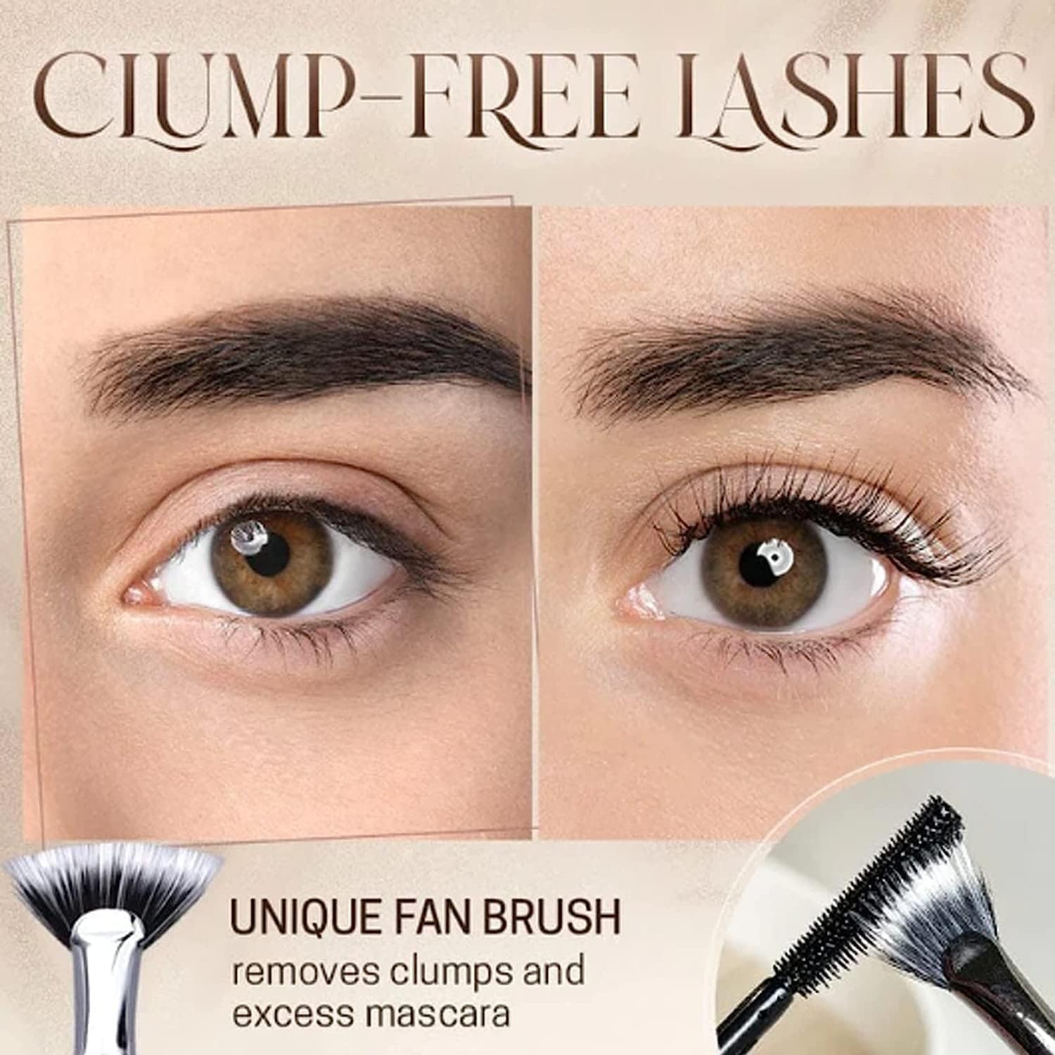 2024 New Folding Angle Scalloped Lash Brush - Soft Bristles Eyelash Comb & Lengthening Makeup Tool (3PCS) for Natural, Dramatic & Everyday Looks - Perfect for Home, Travel & Professional Makeup Artists