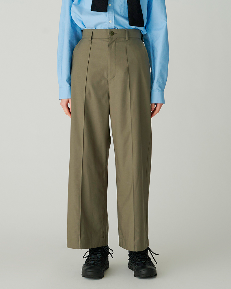 Hybrid Wool Wide Pants for Women - Comfortable High Waisted Trousers with Pockets - Perfect for Office, Travel & Casual Wear