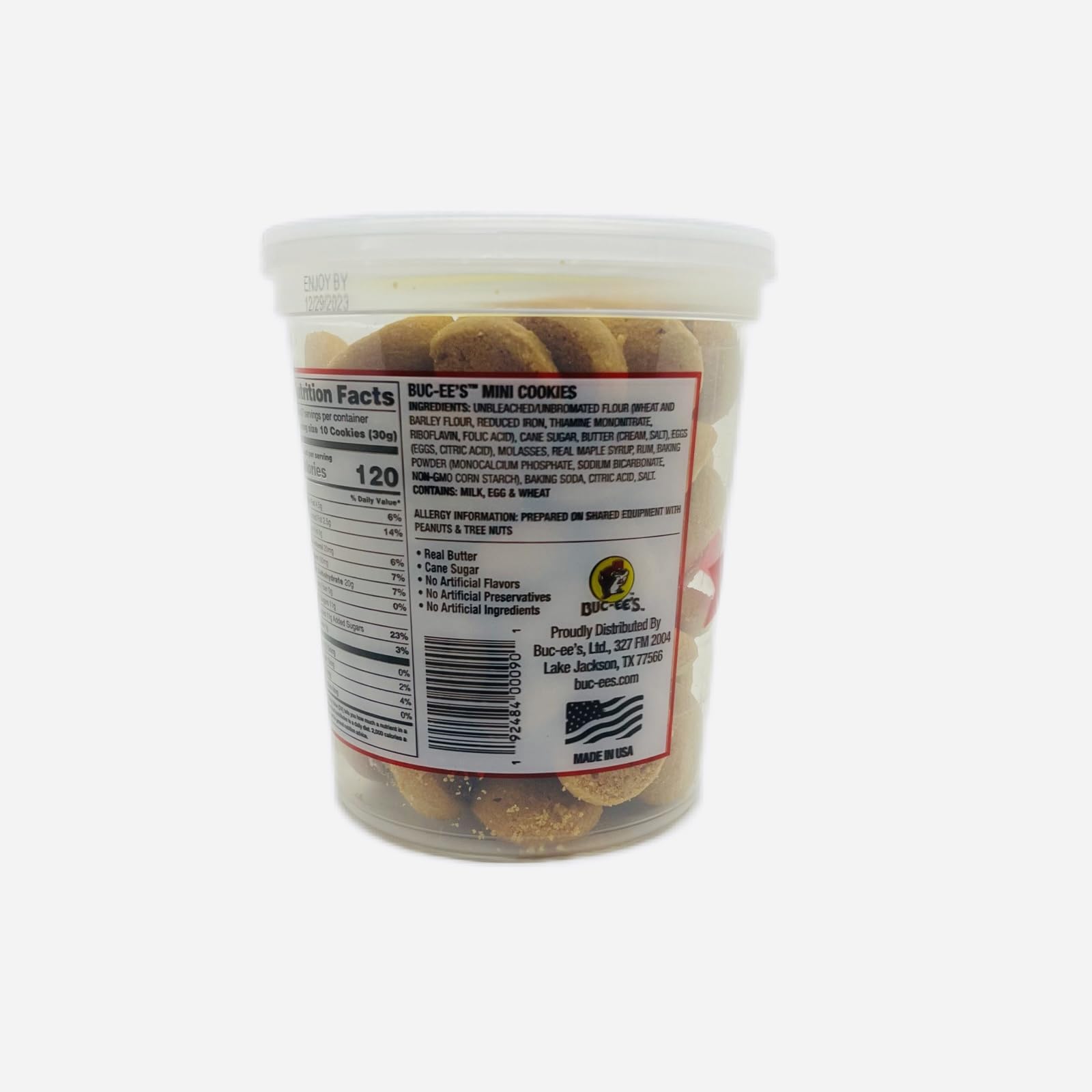 Buc-ee's Mini Cookies Original - Snacks for Travel & Gifts