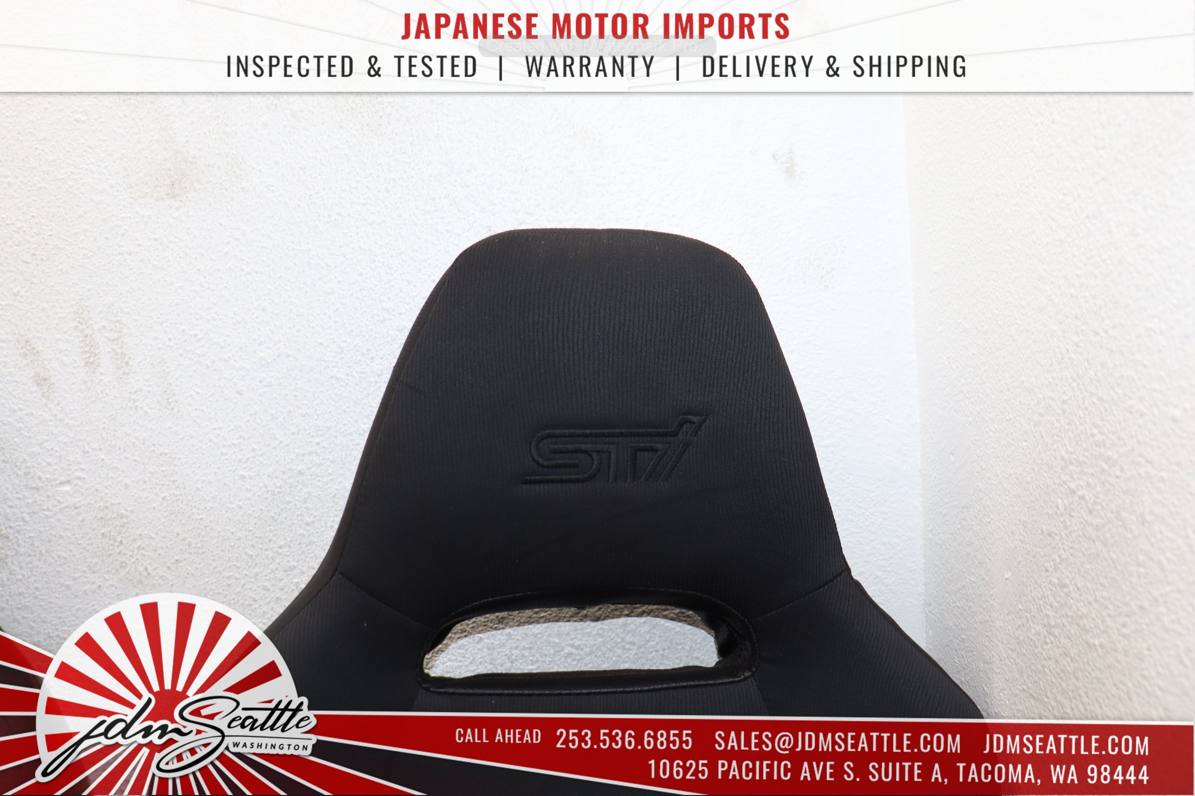 JDM 08-14 Subaru WRX STI OEM Version 10 Seats - Genuine STI Sedan Replacement - Perfect for Racing & Car Enthusiasts