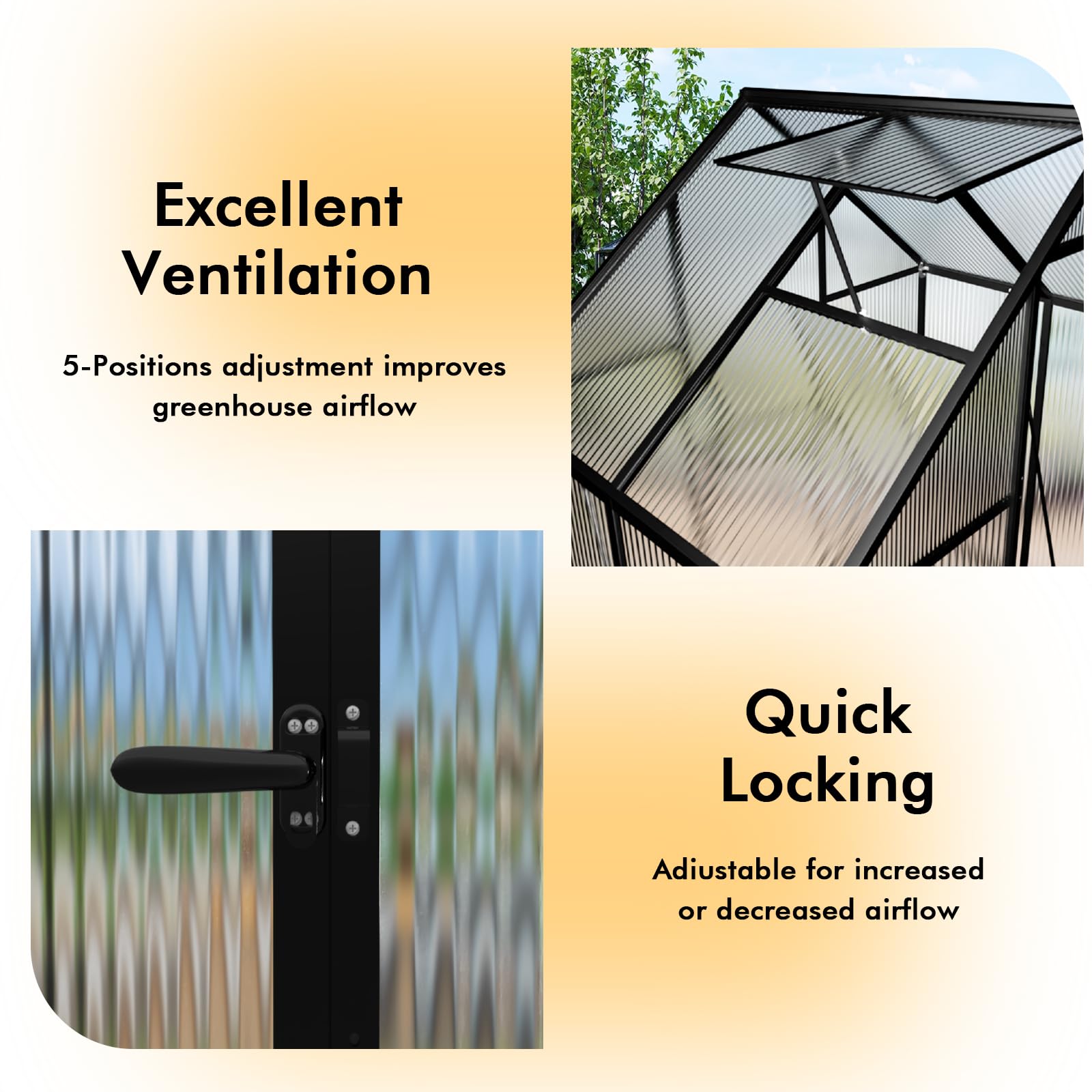 6×4FT Walk-in Greenhouse for Outdoor & Winter Gardening - Durable Aluminum Frame with Weather-Resistant Cover for Vegetables, Plants & Seedlings - Perfect for Backyard, Patio & All-Season Gardening
