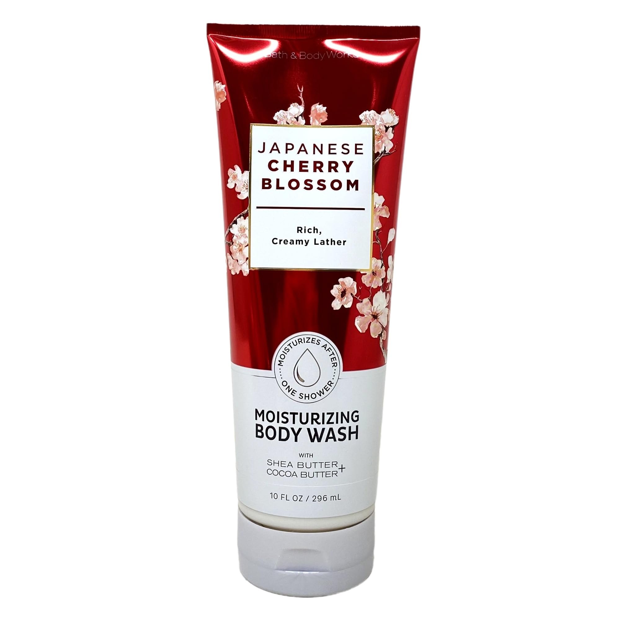 Bath & Body Works Japanese Cherry Blossom 3-Piece Gift Set - Moisturizing Body Wash, Fragrance Mist & Body Cream with Natural Oats Soap | Full Size Value Pack for Women's Skincare & Relaxing Bath Time