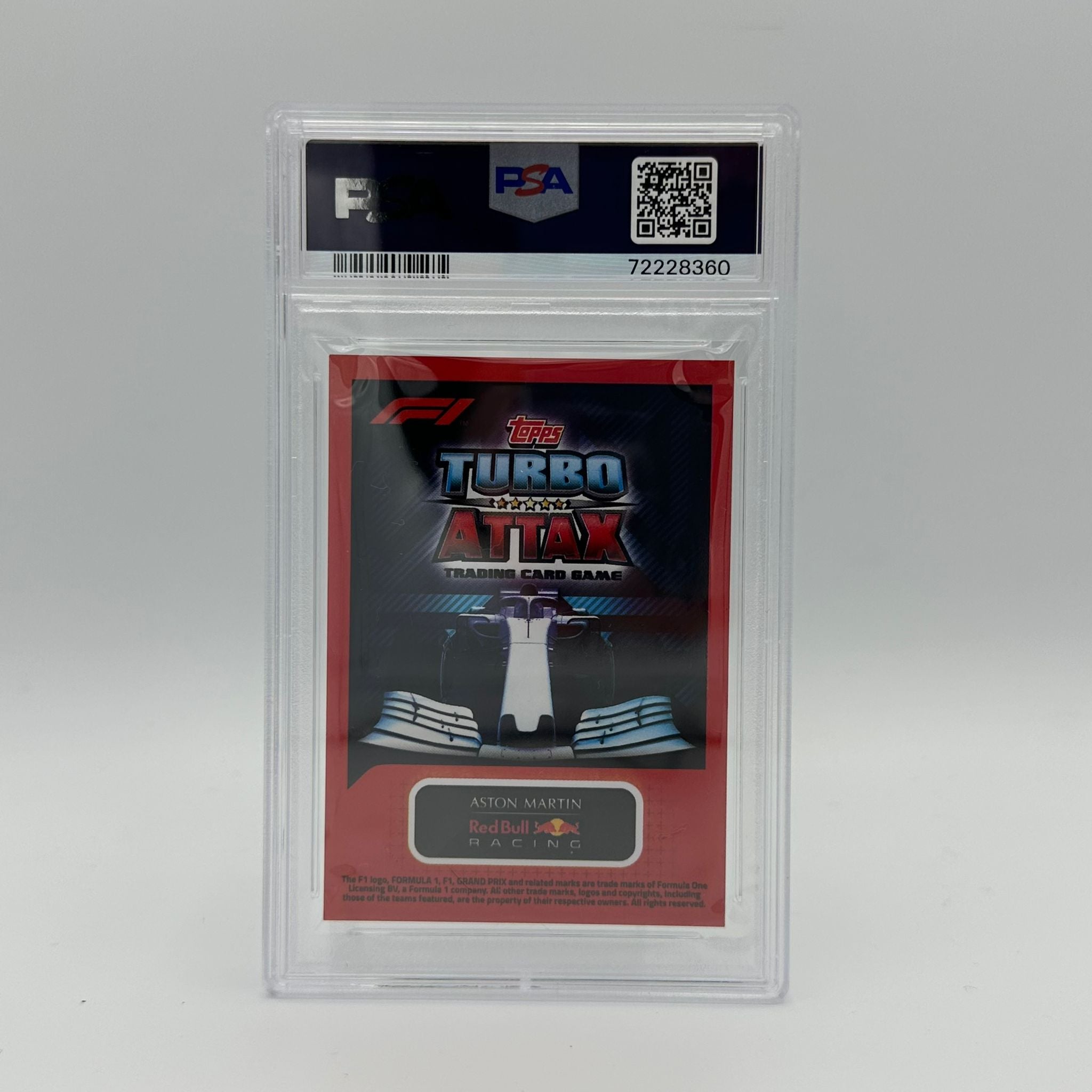 PSA 9 Graded Max Verstappen #LE2S Limited Edition Silver Trading Card - Perfect for F1 Collectors, Sports Memorabilia Displays & Investment Portfolios