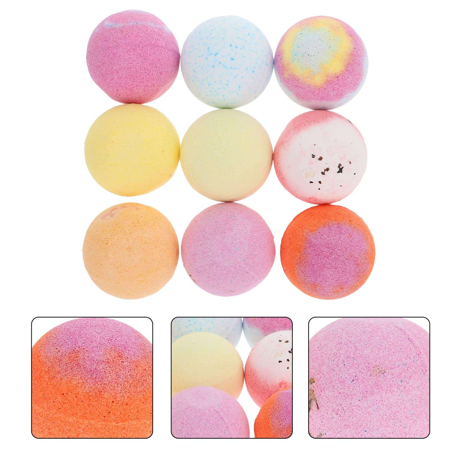 9-Piece Natural Spa Bath Set with Soothing Moisturizing Bath Salt Balls - Relaxing Shower Balls for Stress Relief & Skin Hydration | Perfect for Home Spa, Self-Care, and Gift Giving