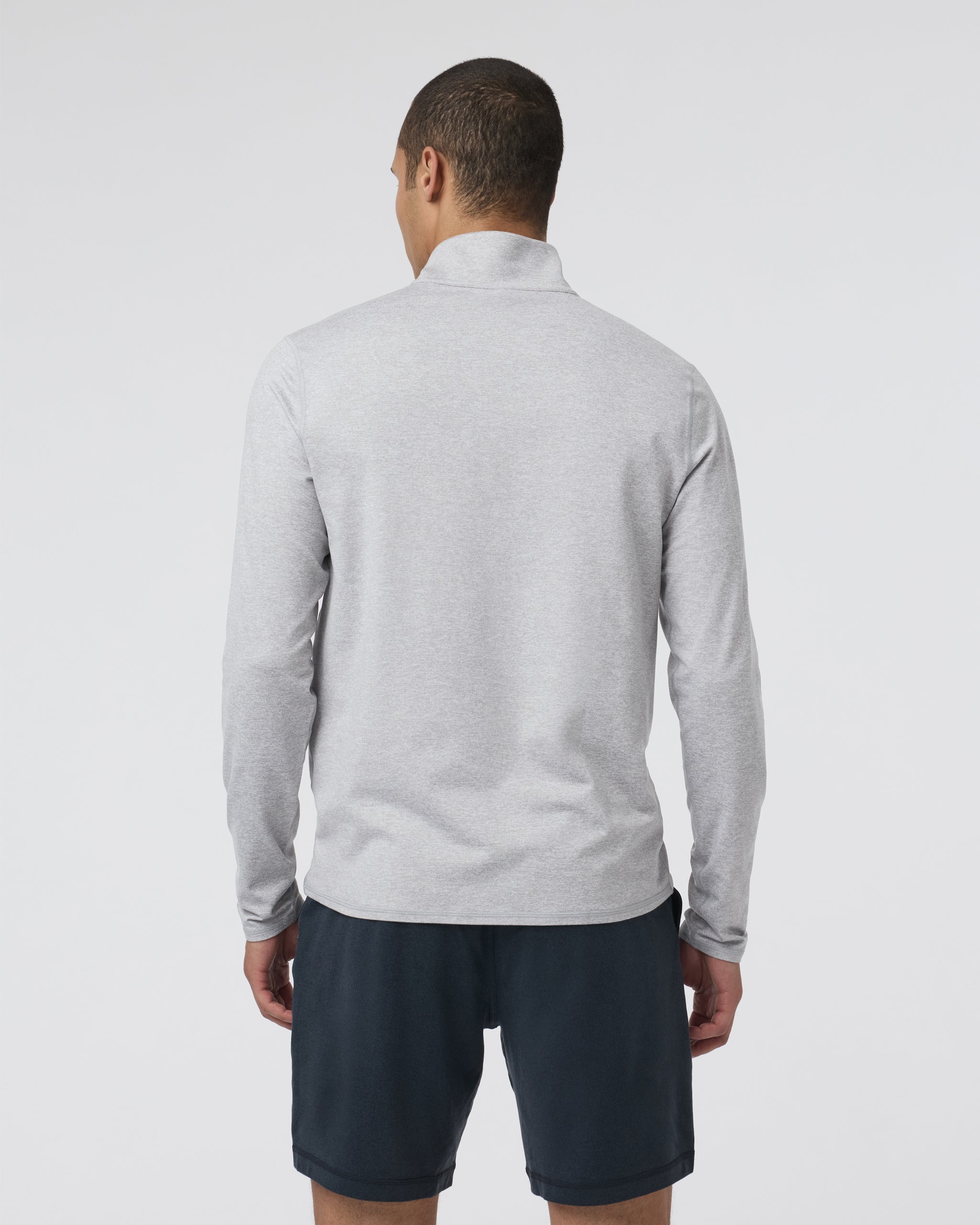 Vuori Ponto Performance Half Zip Mock Neck Pullover - Men's Lightweight Athletic Shirt for Running, Gym & Outdoor Activities