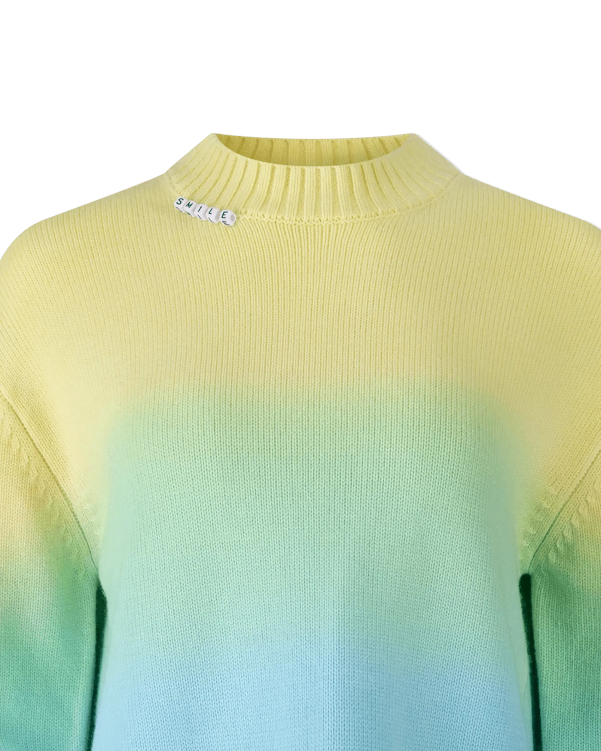 Trendy Dip Dye Crewneck Sweater for Women | Soft Cotton Knit Pullover | Perfect for Fall Layering & Casual Outfits