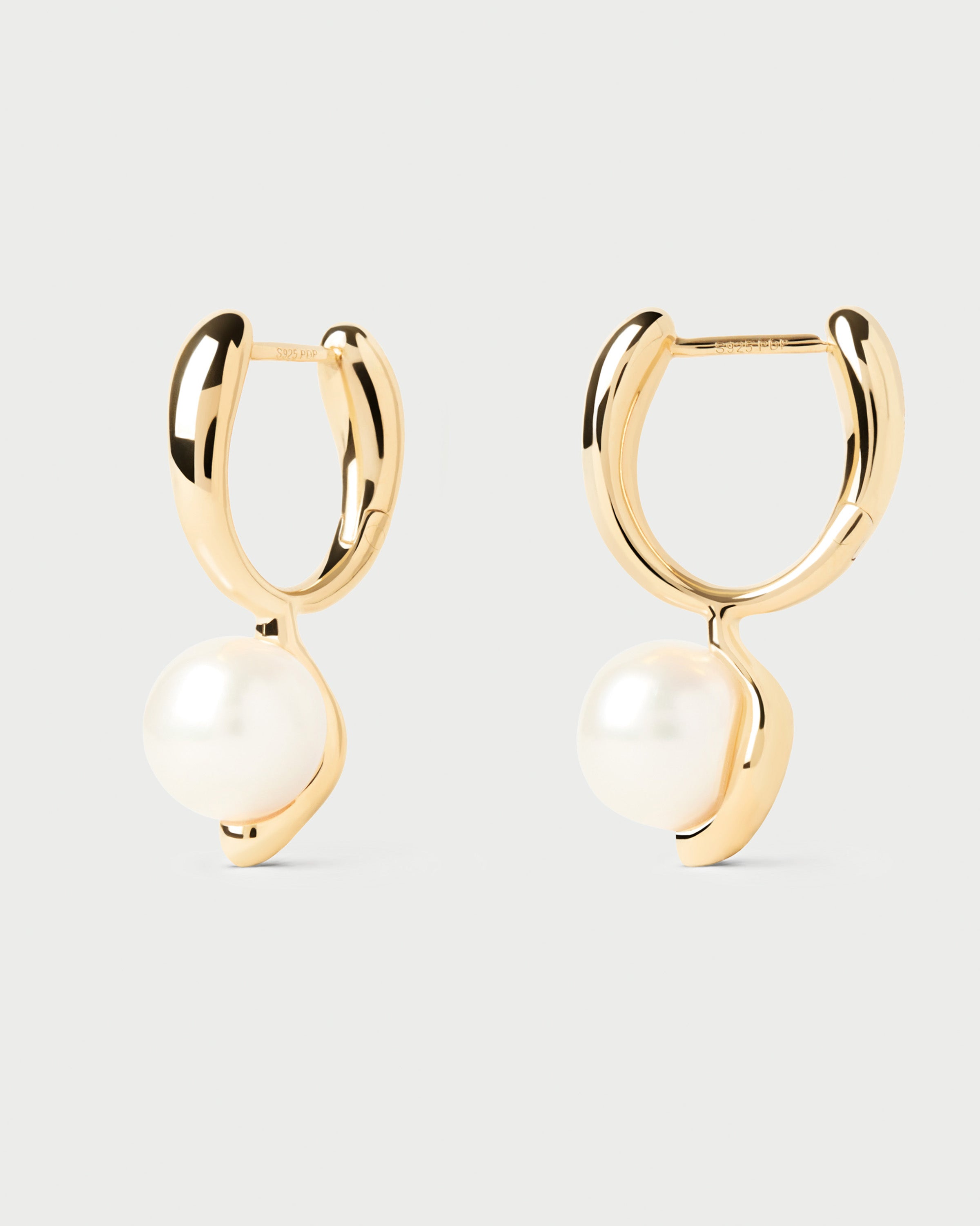 La Perla Hoops - Elegant Gold-Plated Hoop Earrings for Women, Hypoallergenic & Tarnish-Resistant | Perfect for Parties, Weddings & Everyday Wear