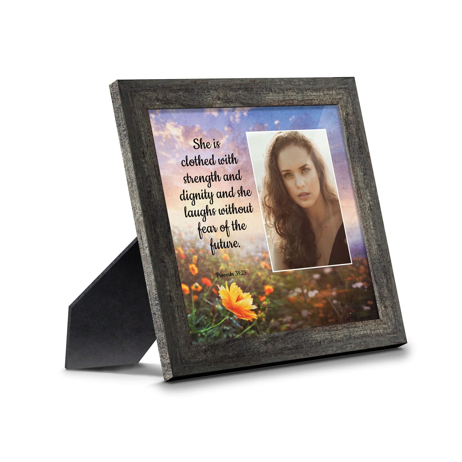 Christian Home Decor & Spiritual Gifts for Women - Proverbs 31 Woman Wall Art with Bible Verse, Inspirational Room Decor for Teen Girls (6428BW) - Perfect for Bedroom, Office & Faith-Based Spaces