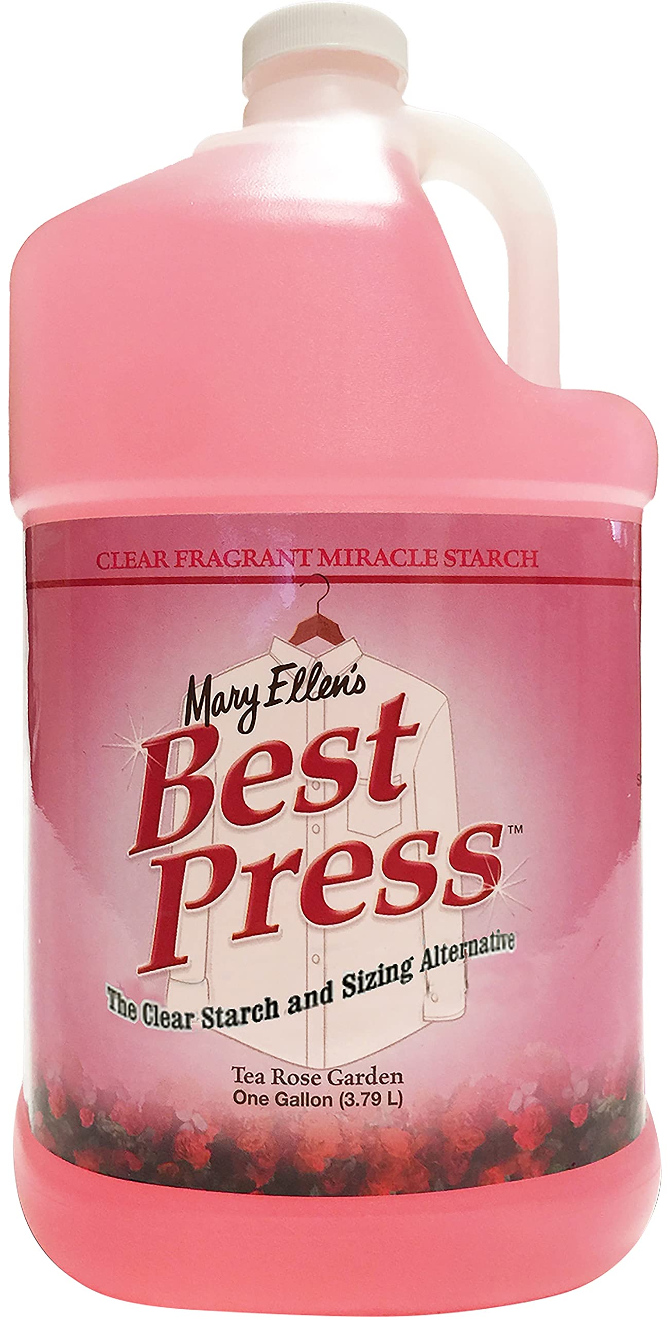 Mary Ellen Products Best Press Spray Starch for Clothes - Tea Rose Garden Scent | Ideal for Ironing, Laundry & Fabric Care