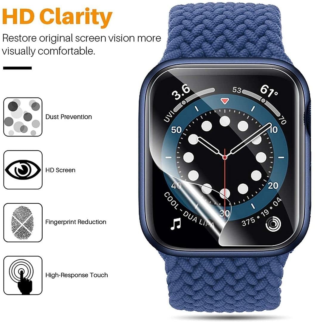 Fire-Boltt Solaris 1.78 Inch Smart Watch Screen Protector - 2 Pack 9H Hardness TPU Film, Anti-Scratch, Touch Sensitive, Ultra Thin & Durable for Workouts, Running & Daily Use