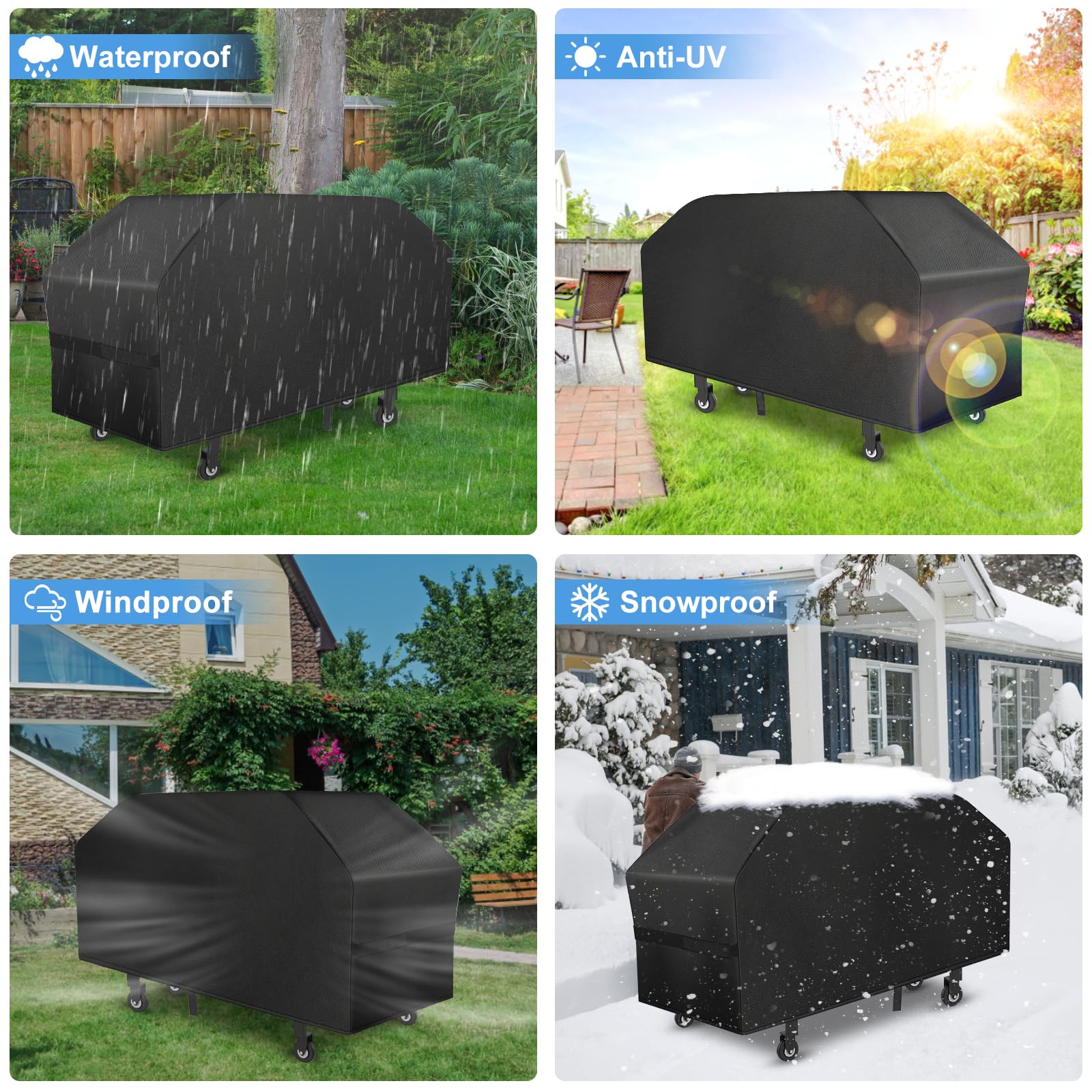 Heavy Duty 600D Blackstone 36 Inch Griddle Cover - Waterproof BBQ Gas Grill Protector for Outdoor Cooking, Camping & Backyard Parties