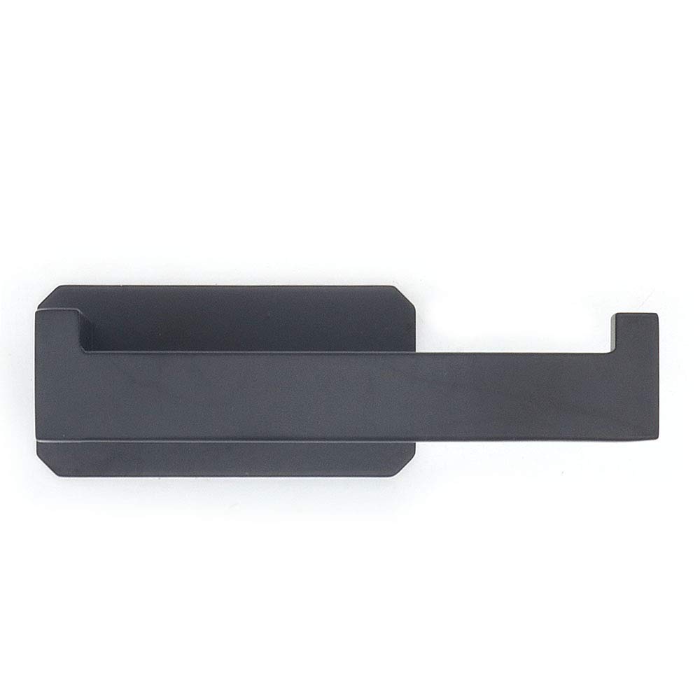 Stainless Steel Self-Adhesive Toilet Paper Holder - No Drill Wall Mount Bathroom Organizer, Black Toilet Roll & Towel Hanger for Home, Kitchen, RV (Perfect for Small Spaces & Rental Apartments)