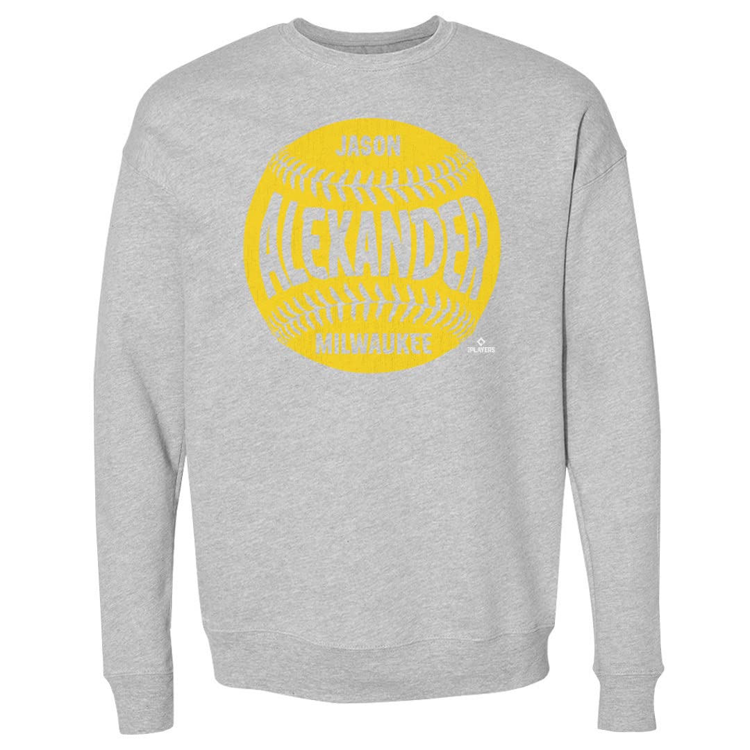 Jason Alexander Milwaukee Baseball Crewneck Sweatshirt - Comfortable Cotton Pullover for Men - Perfect for Casual Wear, Sports Events & Fan Merchandise